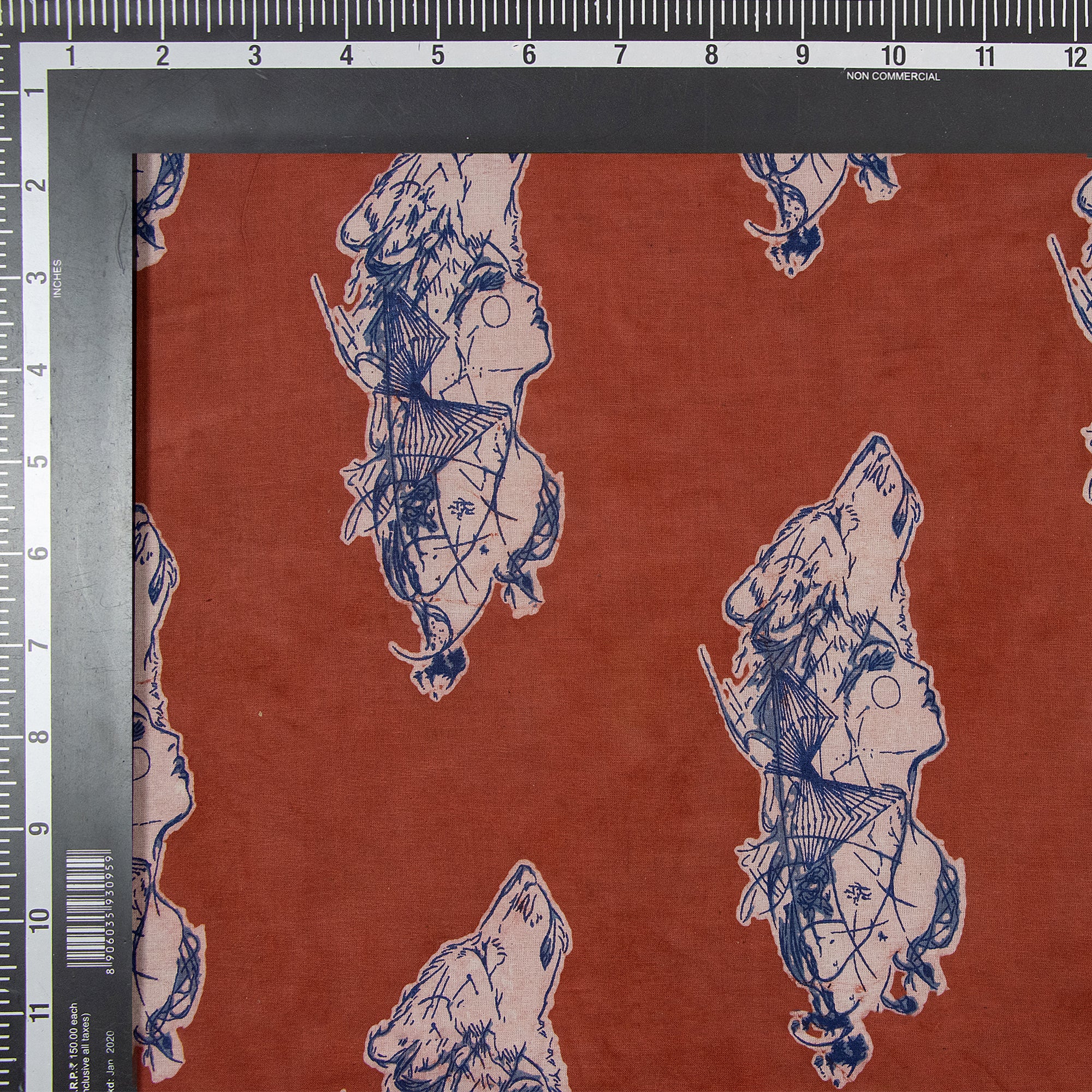 Animal Hand Block Print Fabric