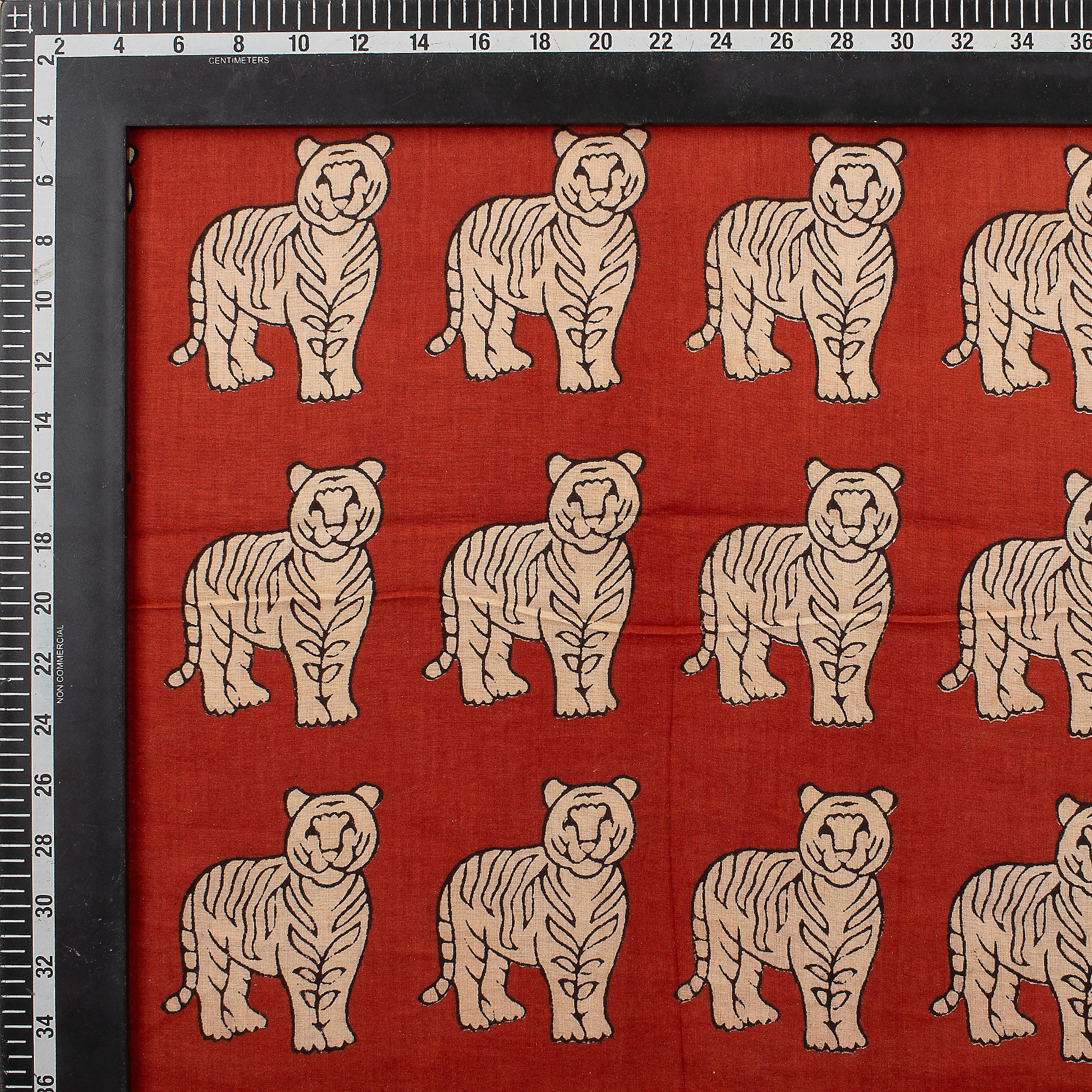 Animal Hand Block Printed Cotton Bagru Fabrc