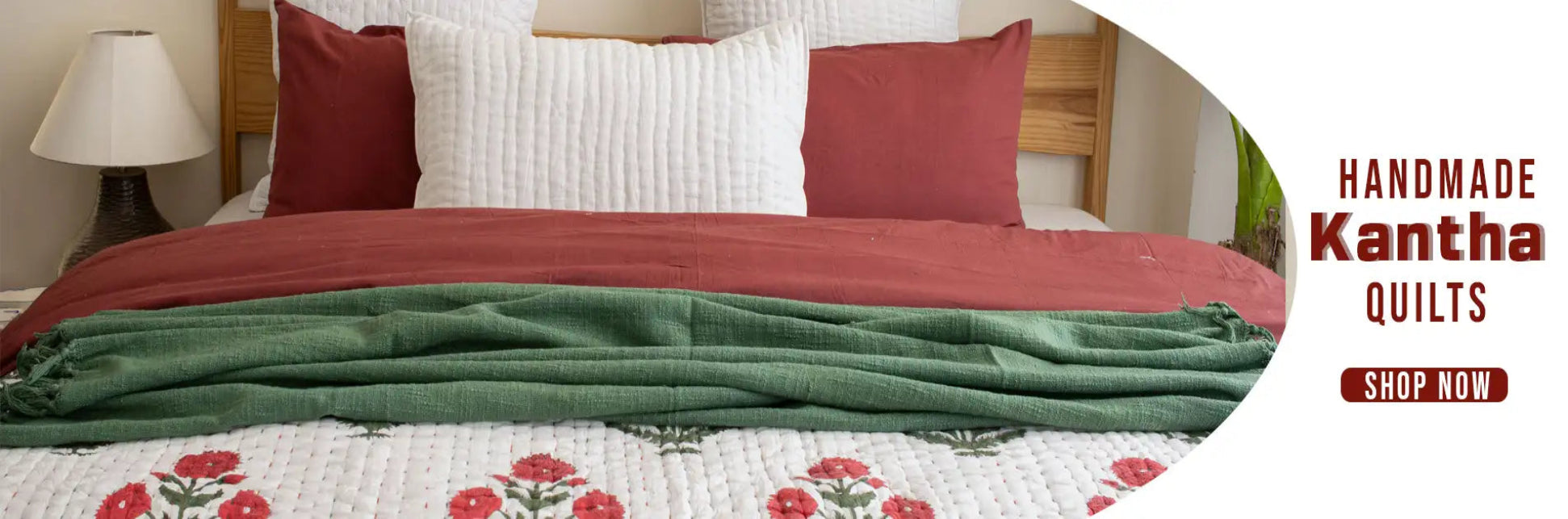 Handmade Kantha Quilt
