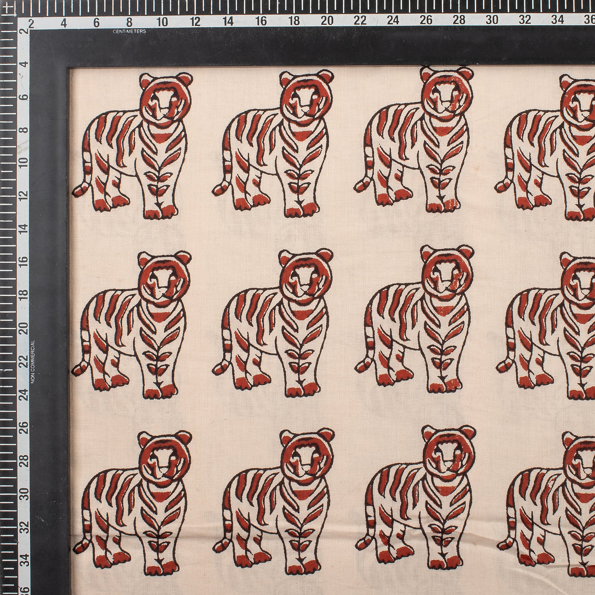 Bagru Animal Hand Block Printed Cotton Fabric