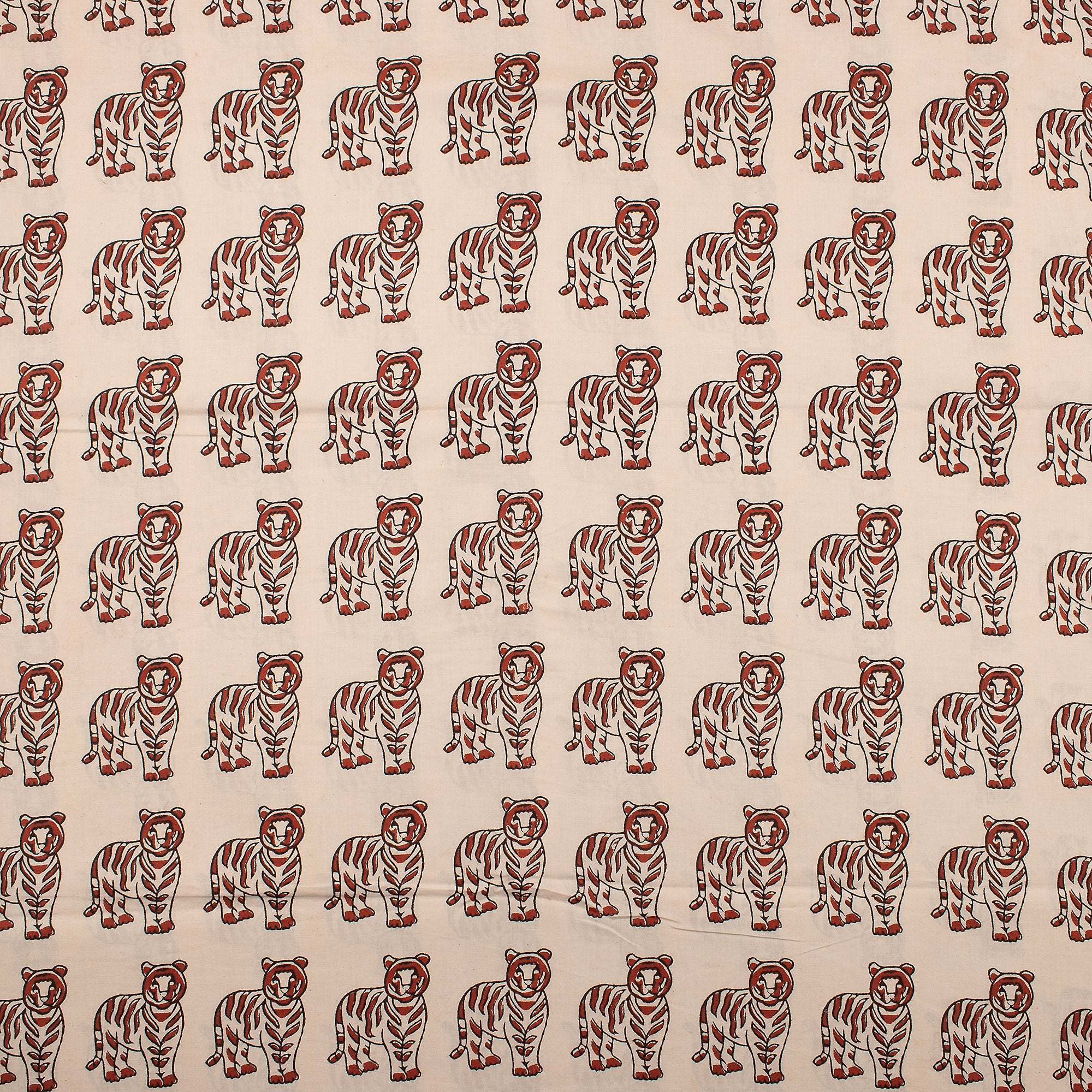 Bagru Animal Hand Block Printed Cotton Fabric