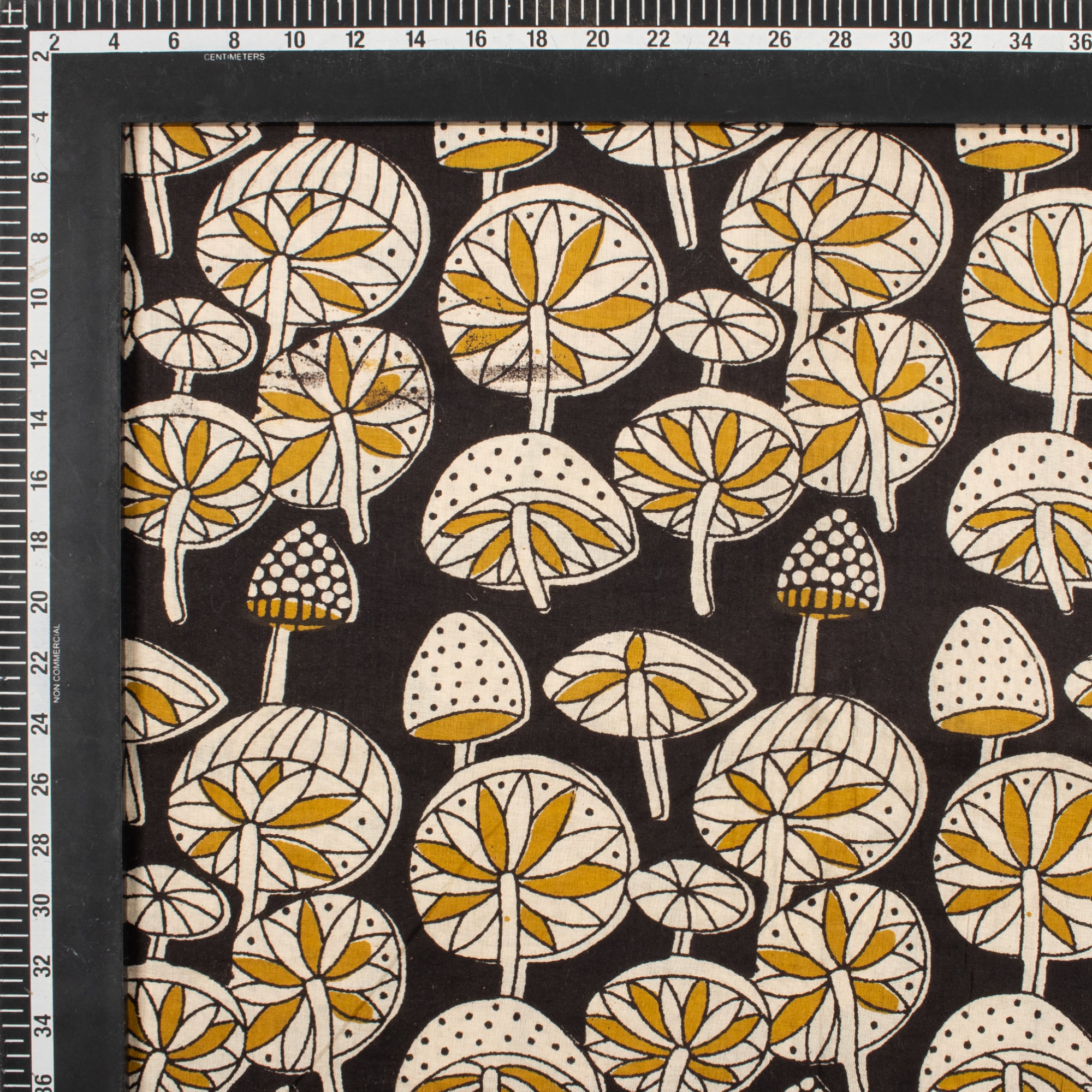 Bagru Cotton Black Masrom Printed Fabric by Yard