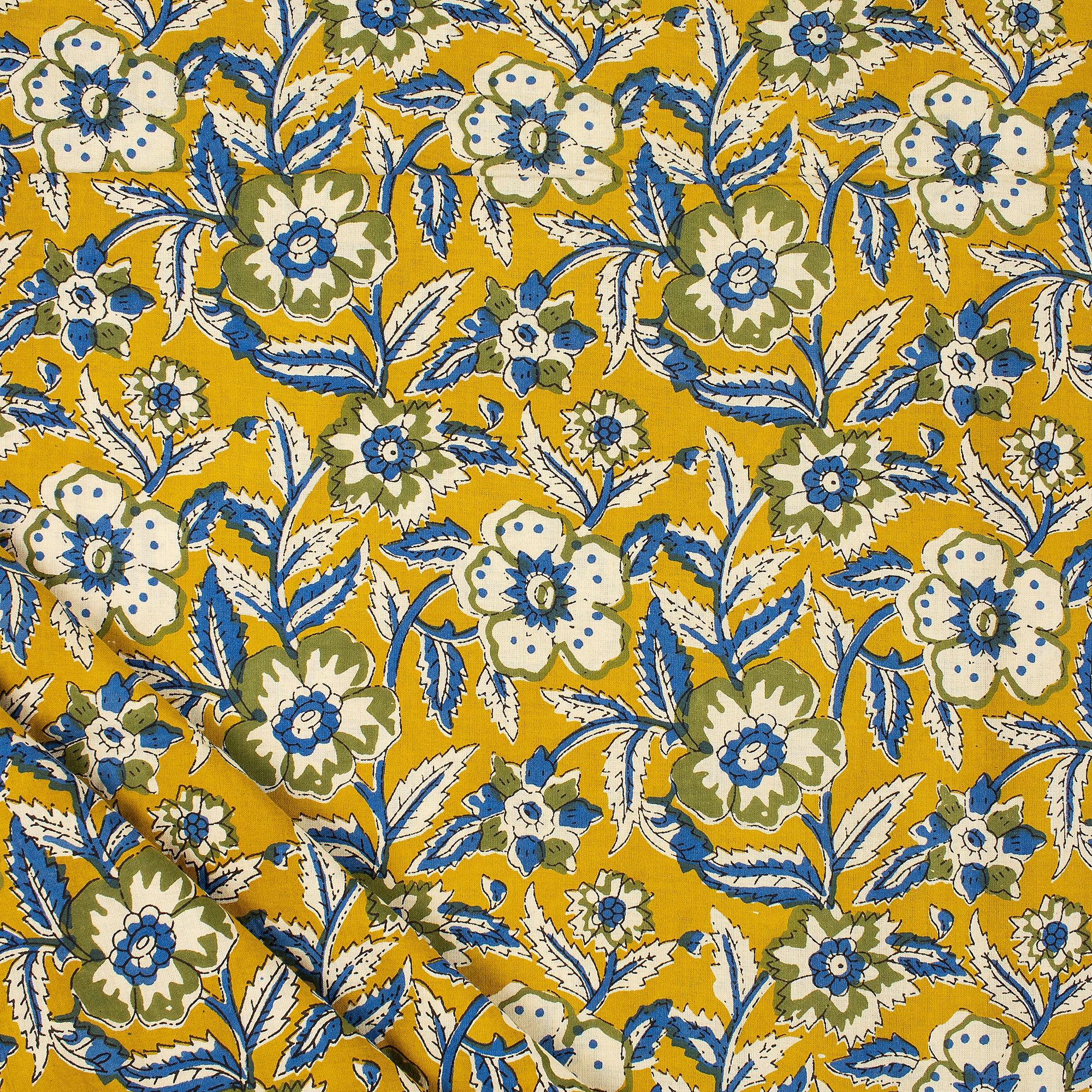 Bagru Hand Block Printed Sewing Cotton Fabric