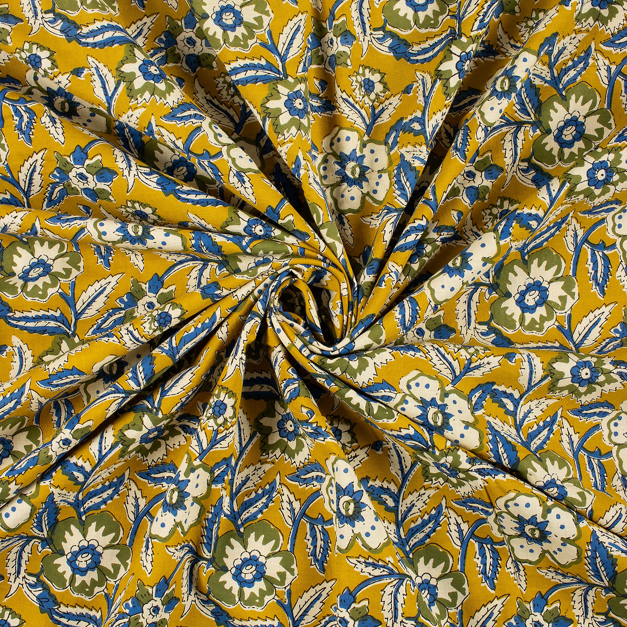 Bagru Hand Block Printed Sewing Cotton Fabric