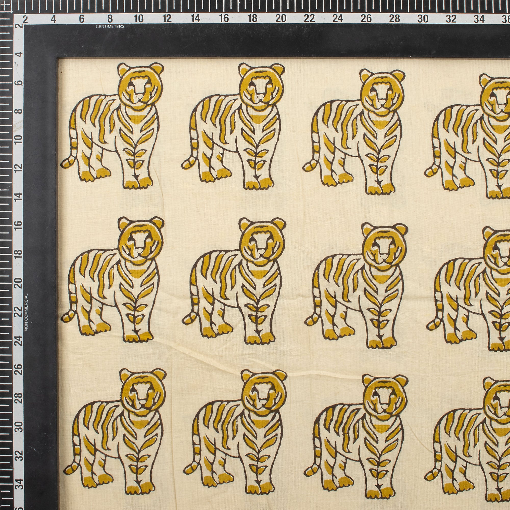 Bagru Organic Tiger Hand Block Printed Fabric