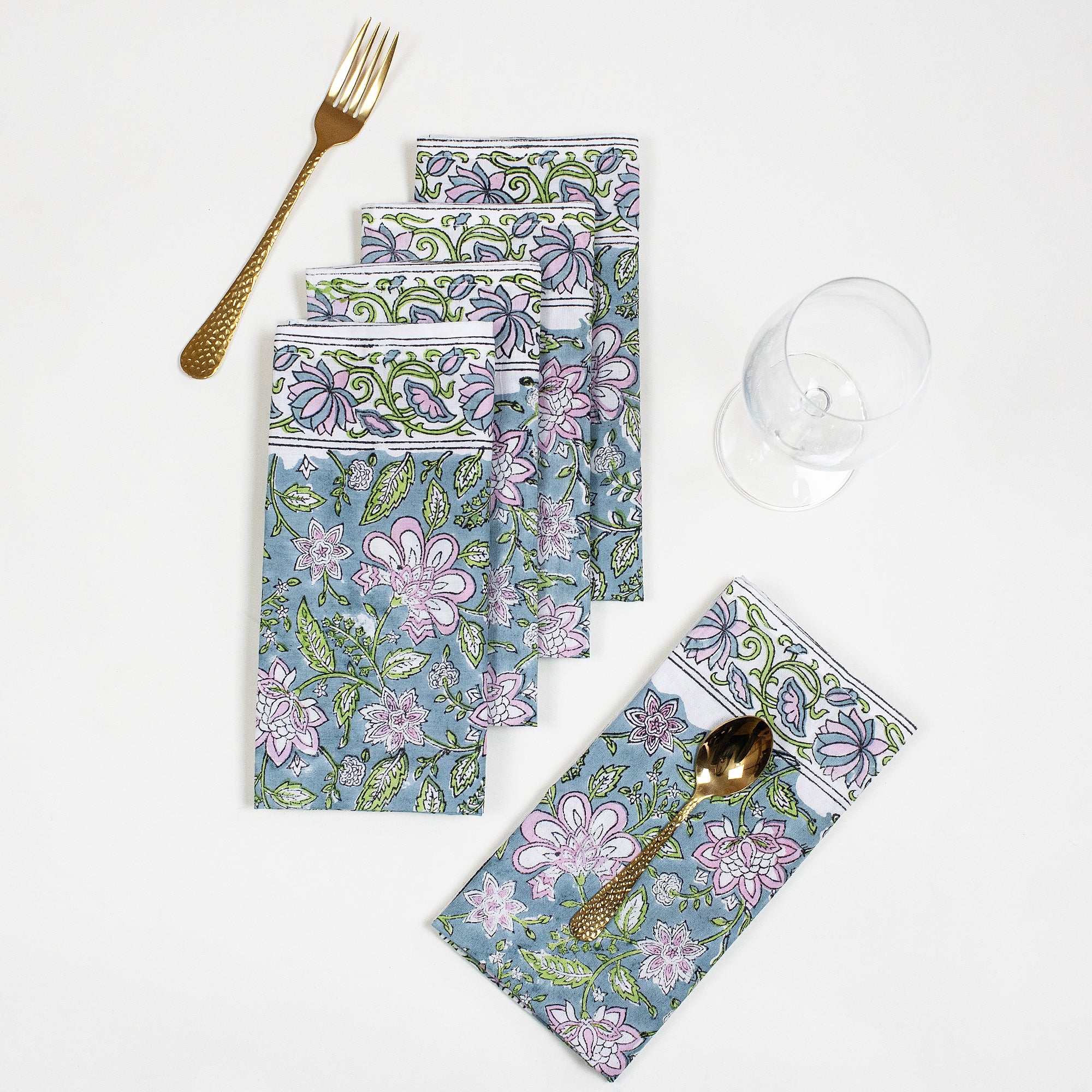 Best Cotton Hand Block Printed Table Napkin Cloth