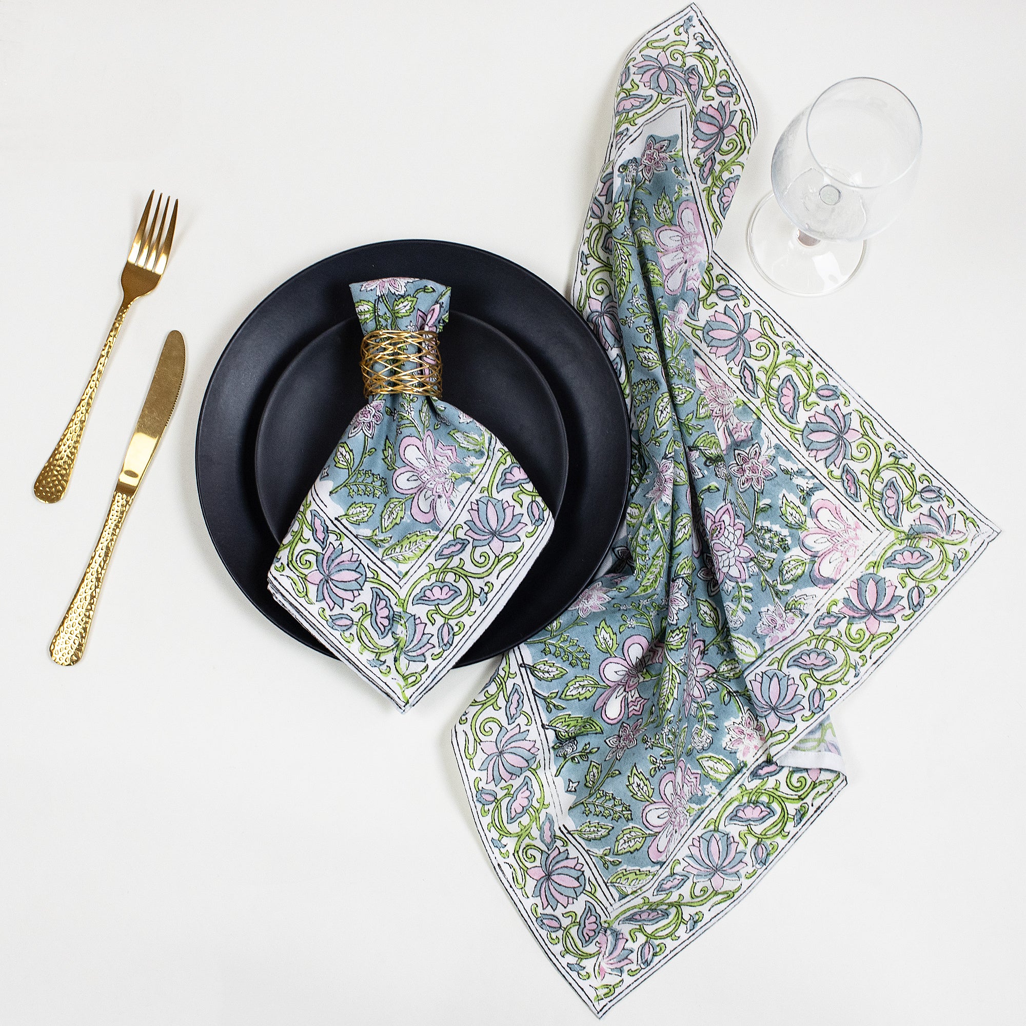 Best Cotton Hand Block Printed Table Napkin Cloth