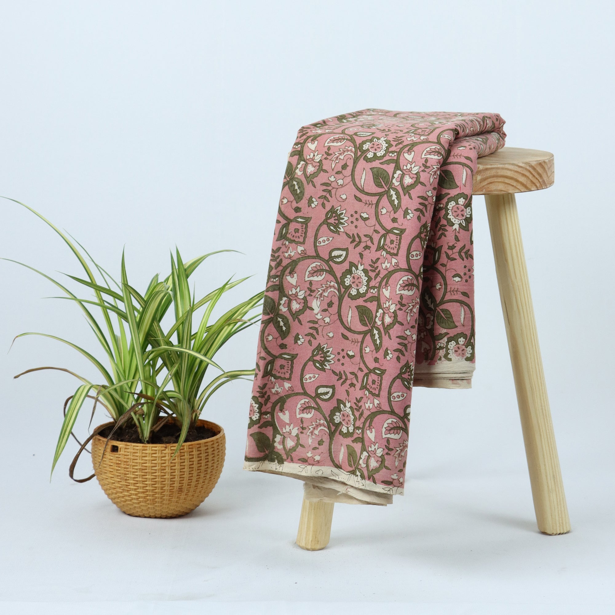 Best Floral Indian Hand Block Print Dabu Fabric