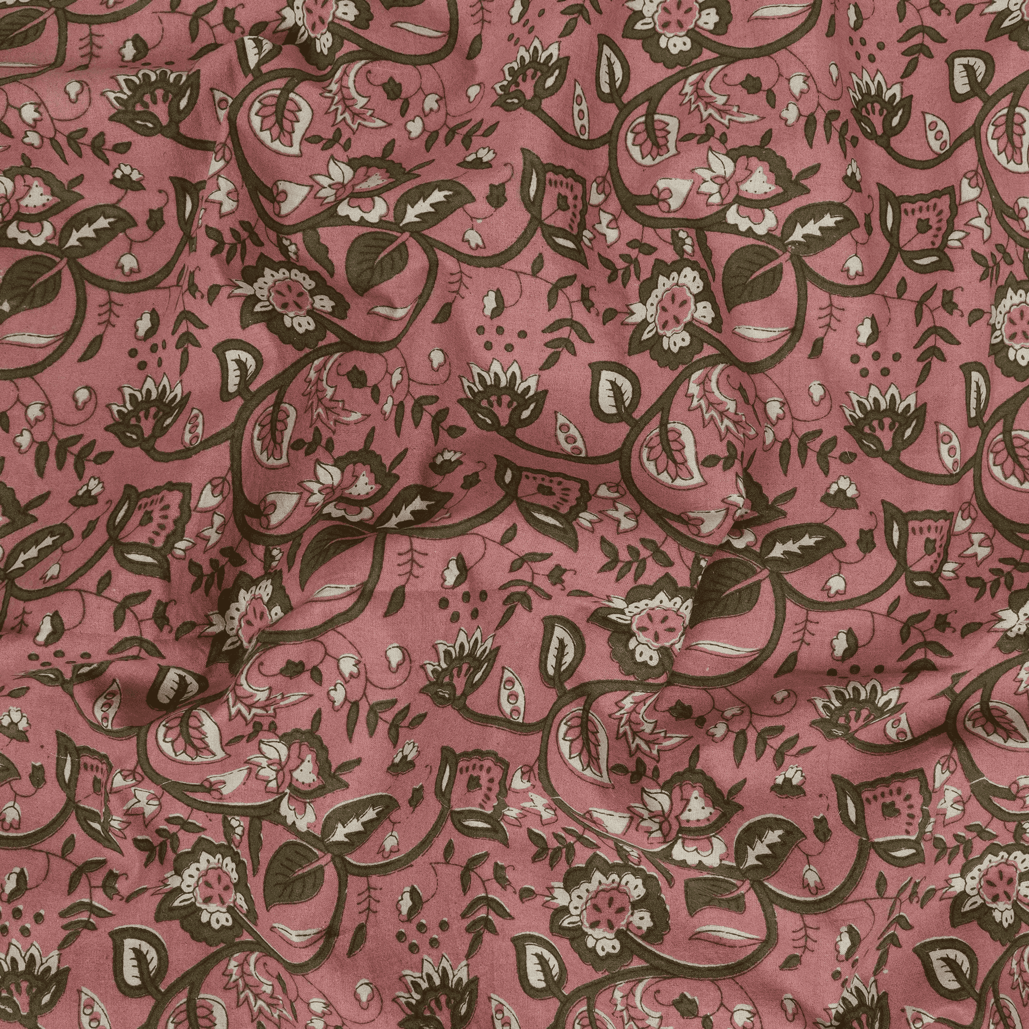 Best Floral Indian Hand Block Print Dabu Fabric