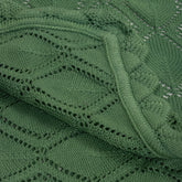 Best Green Knitted Natural Throw Blanket