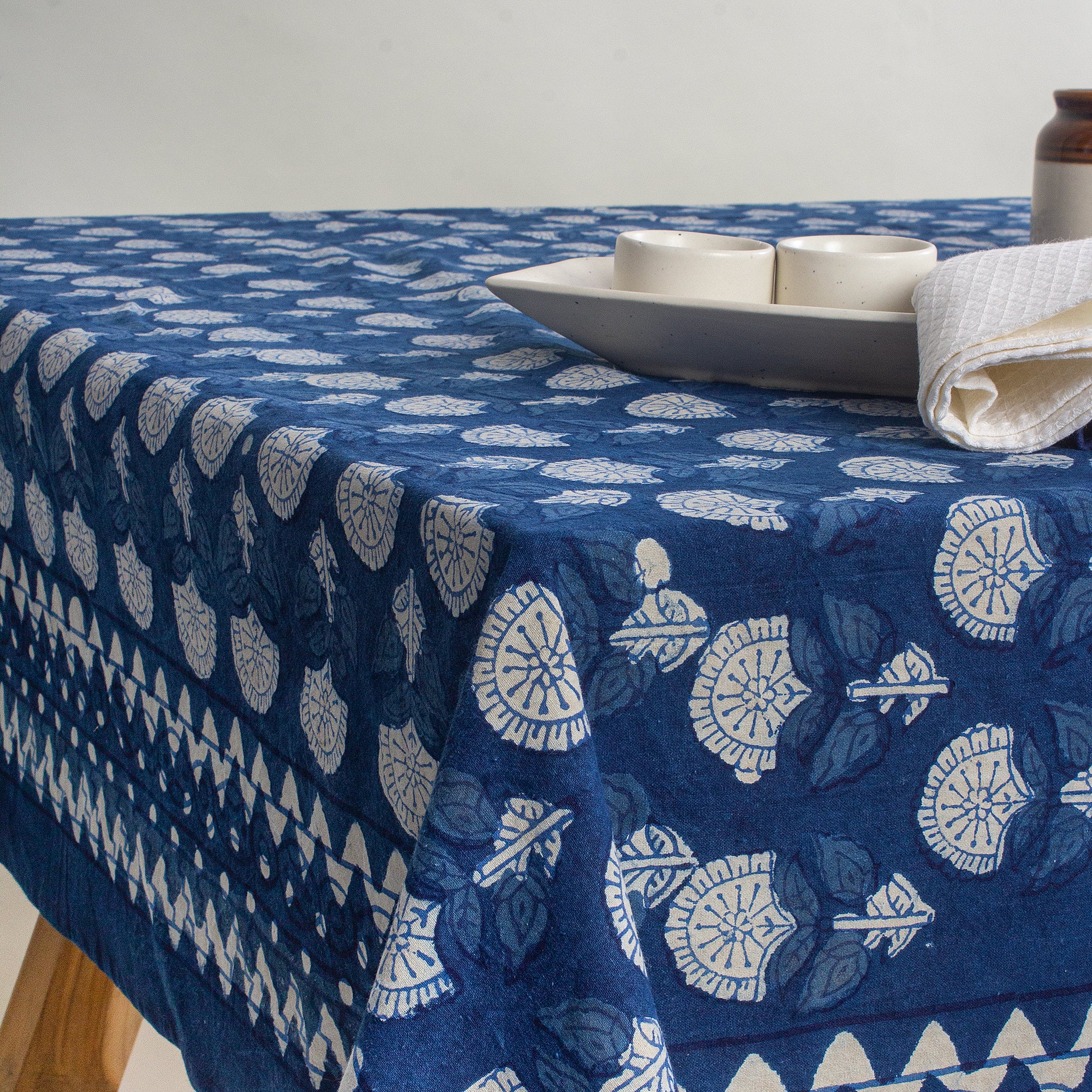 Best Hand Block Printed Cotton Dining Table Cover Cloth