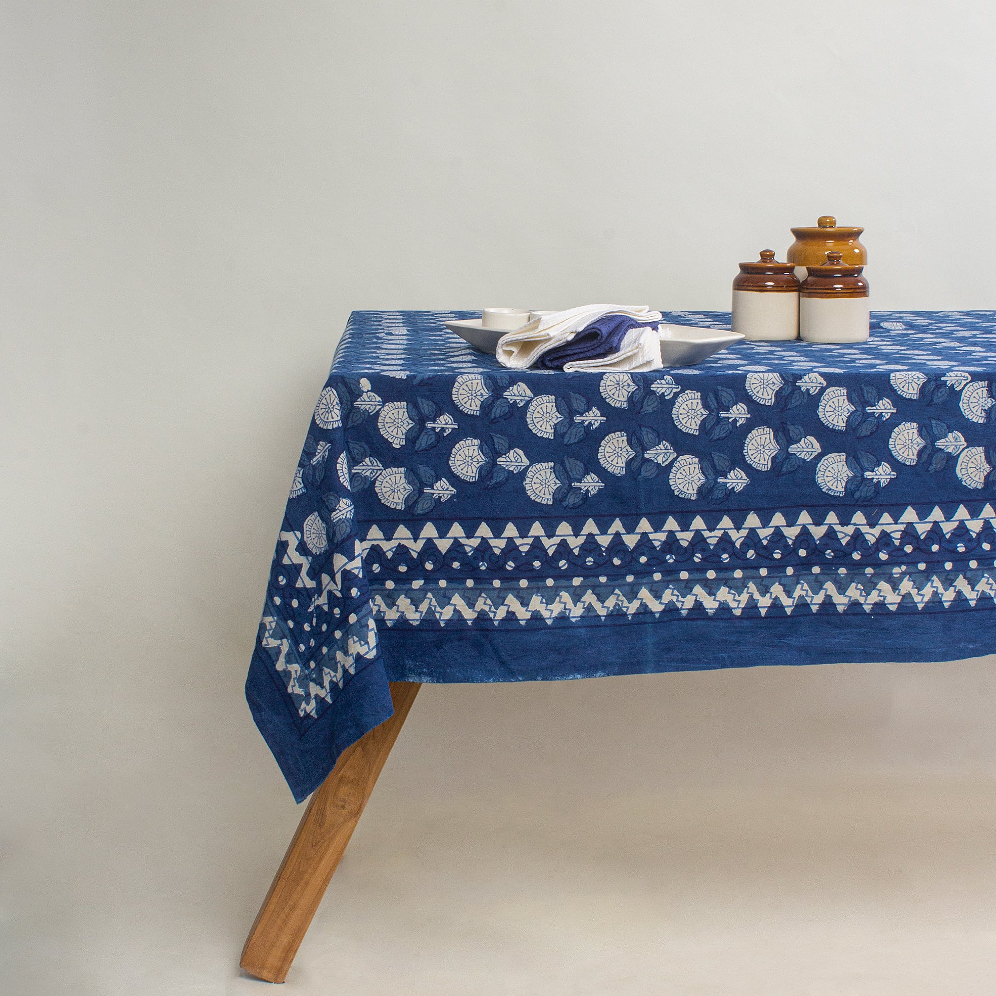 Best Hand Block Printed Cotton Dining Table Cover Cloth