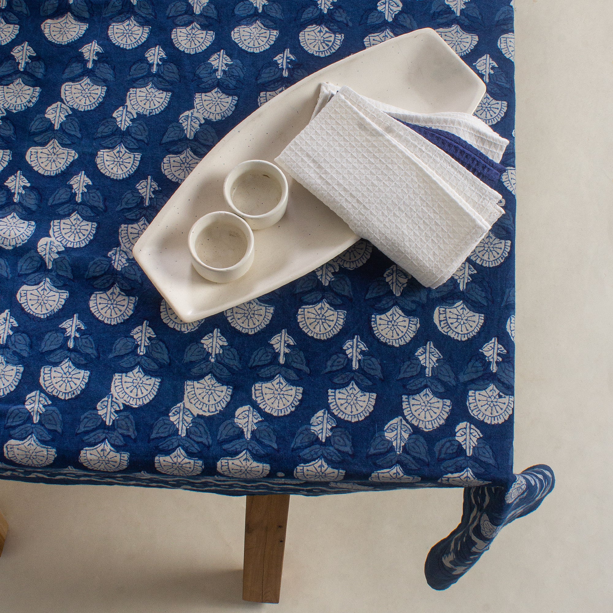 Best Hand Block Printed Cotton Dining Table Cover Cloth