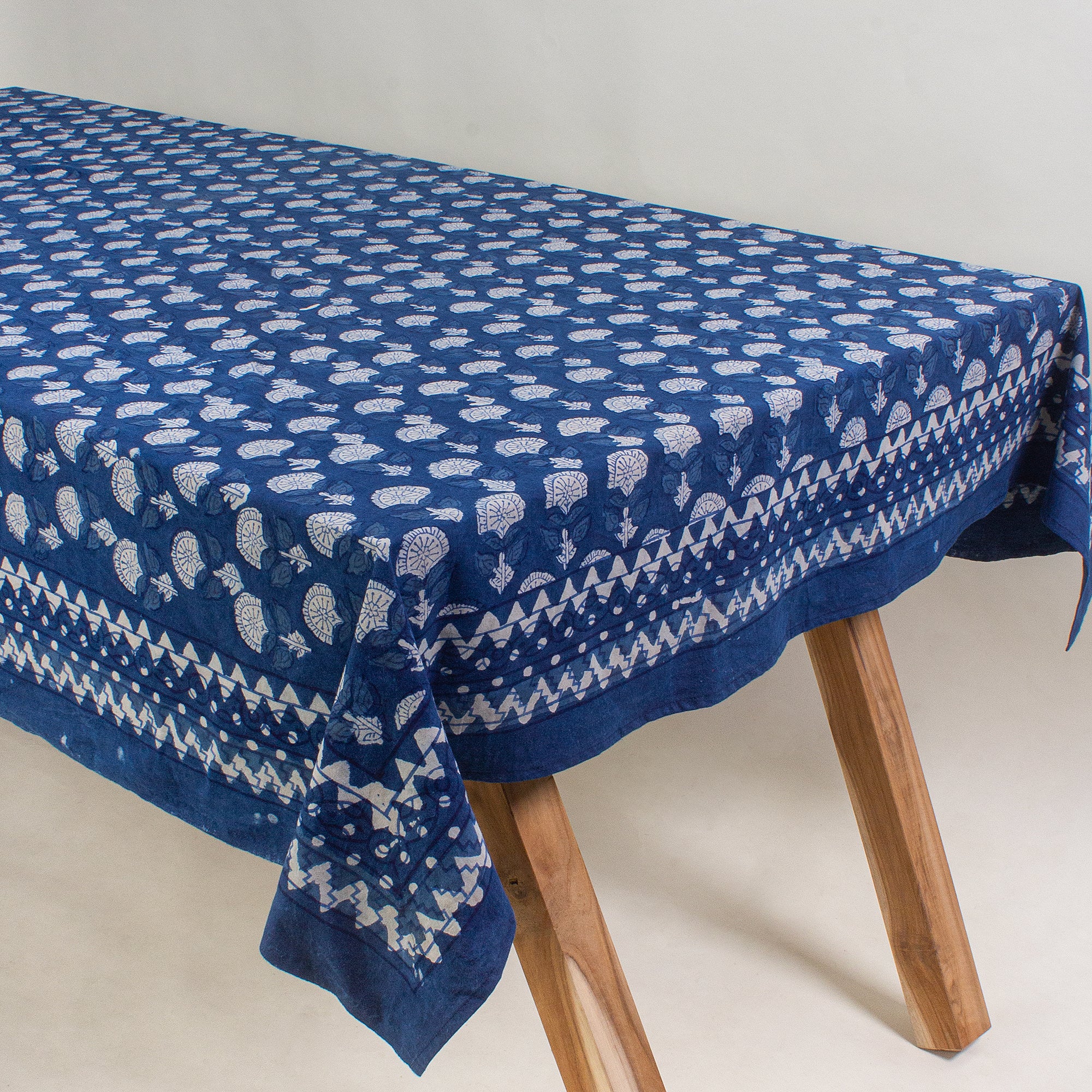 Best Hand Block Printed Cotton Dining Table Cover Cloth