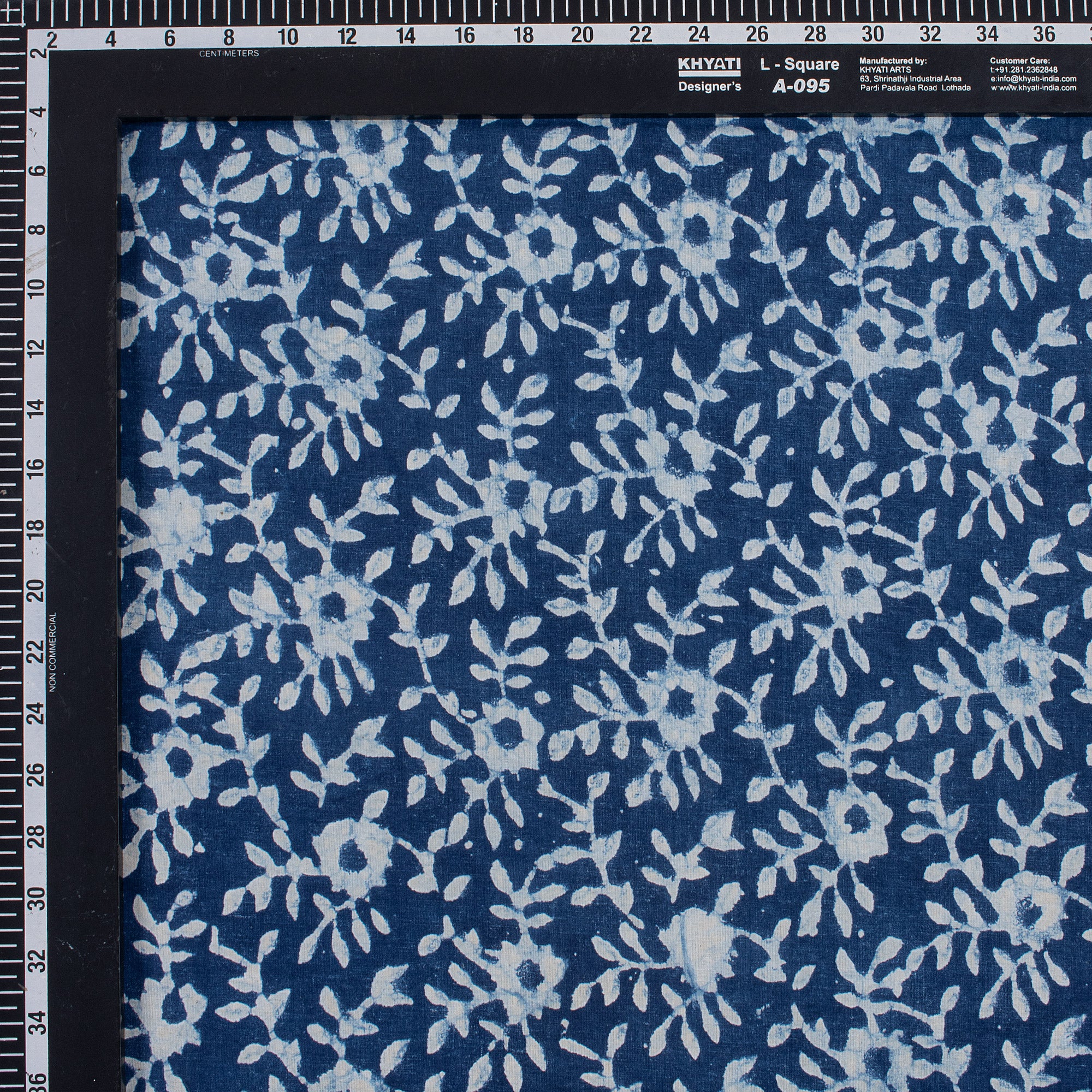 Best Quality Beautiful Jaipuri Floral Printed Indigo Blue Fabric