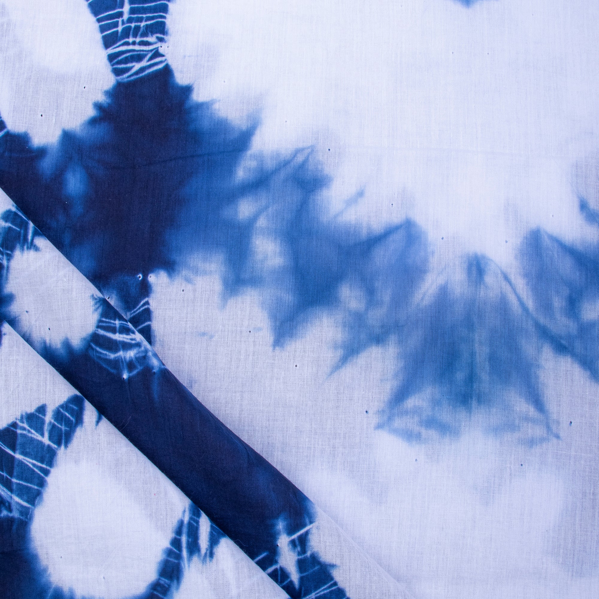 Best Shibori Blue Tie Dye Hanmade Fabric