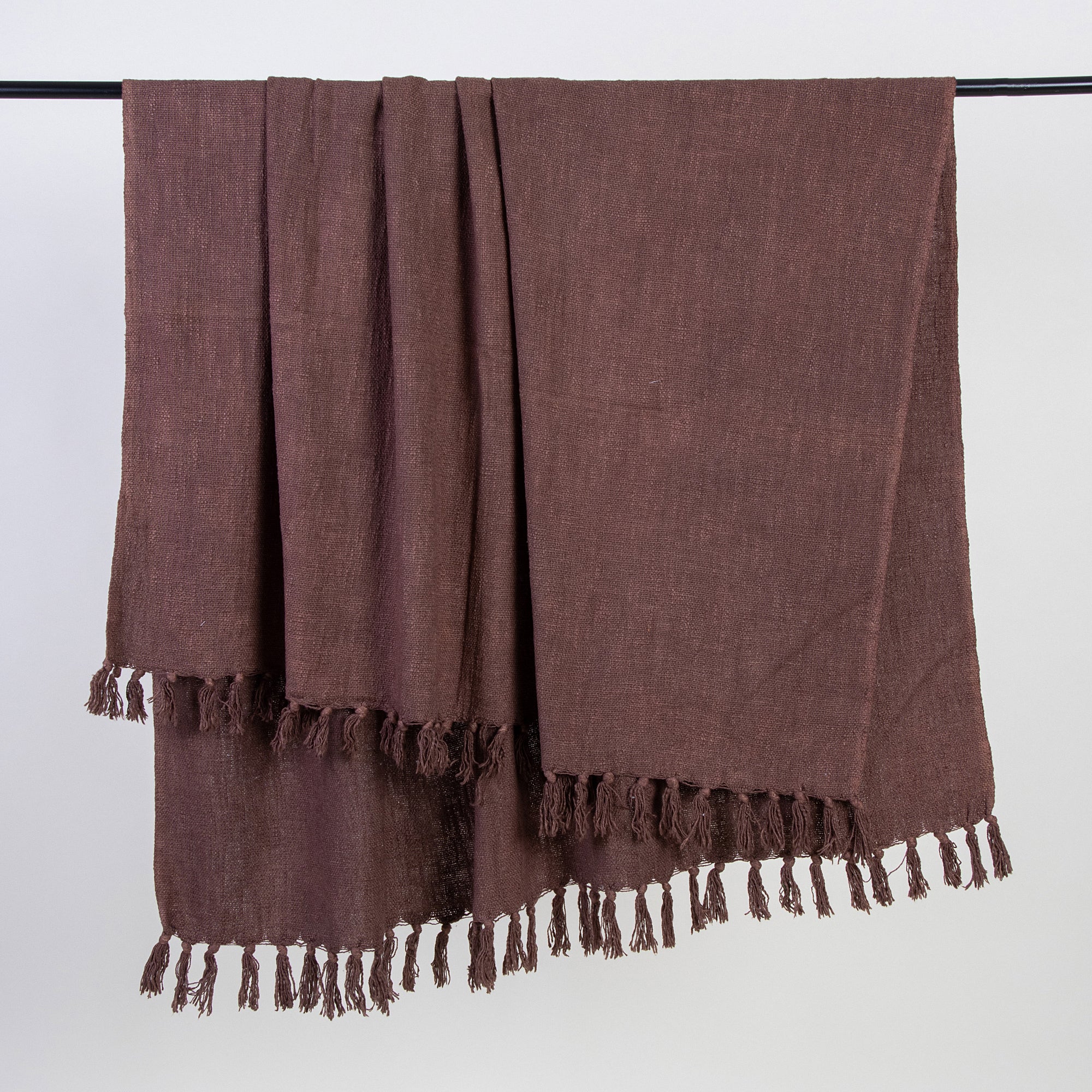 Best Solid Brown Cotton Throw Blanket