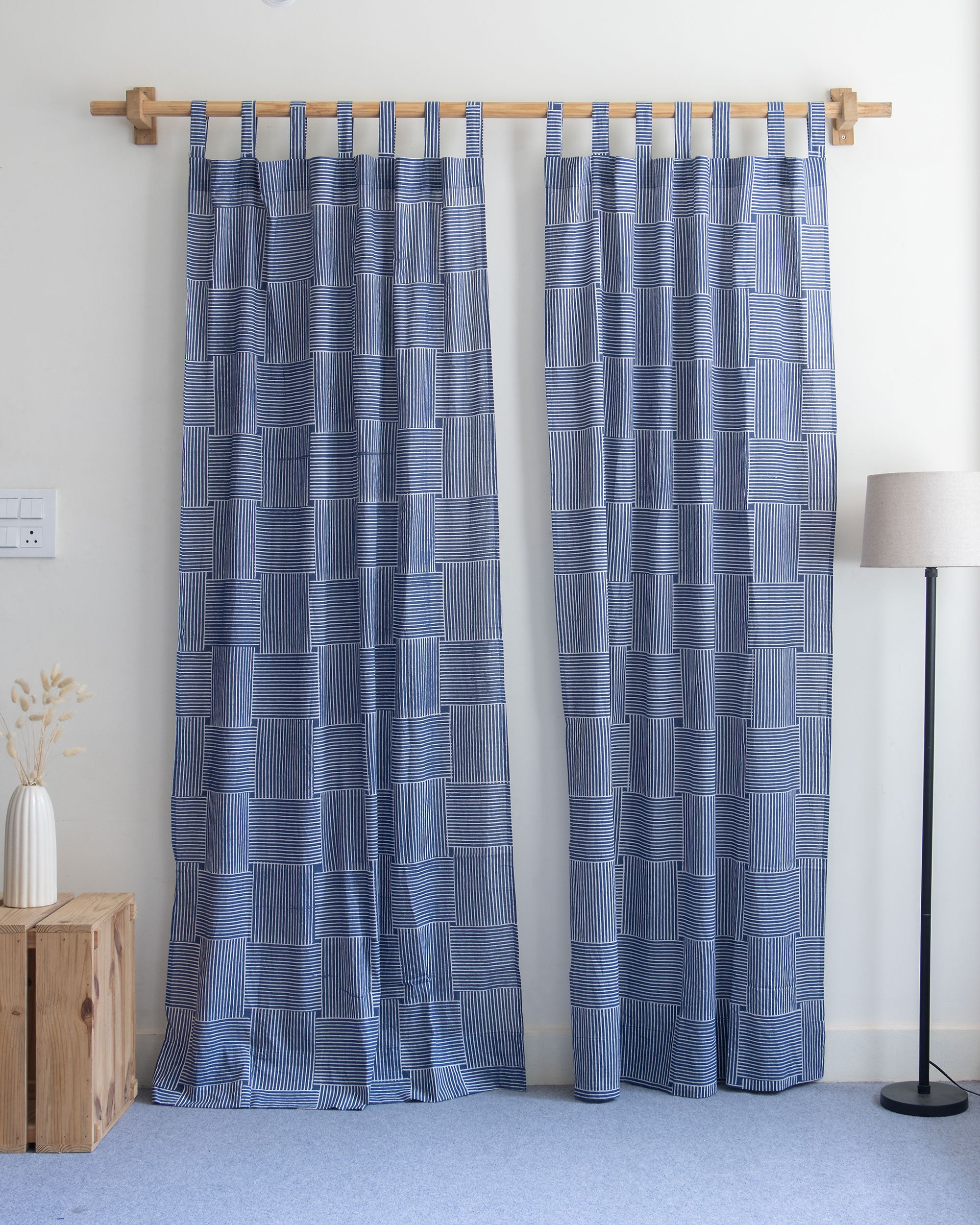 Block Print Curtains for Living Room