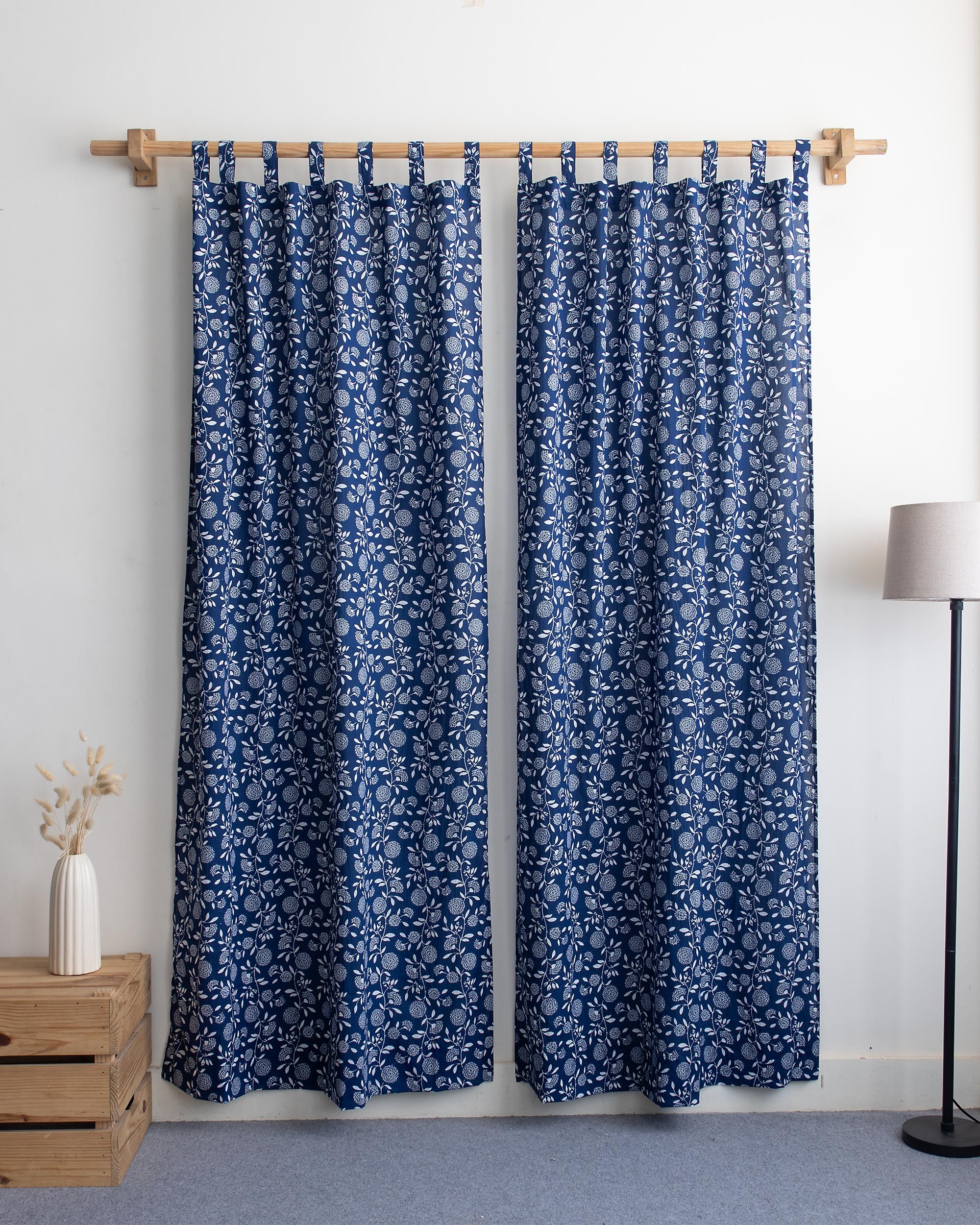 Block Printed Organic Cotton for Room Decor
