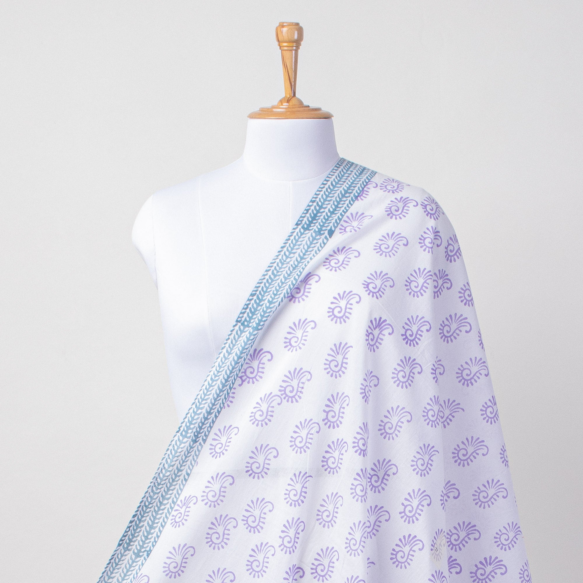 Blue Booti Hand Block Print Beachwear Sarong For Women
