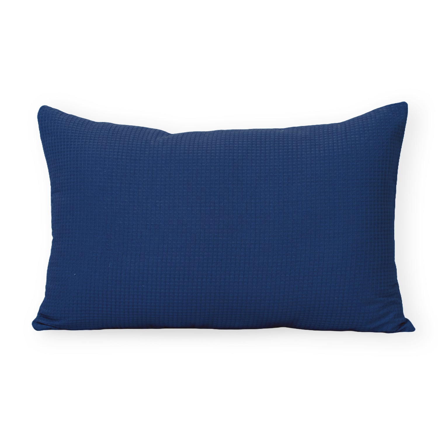 Blue Cotton Waffle King Size Pillowcase