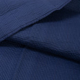 Blue Hand Dyed Pure Cotton Machine Blankets with Pillow Cover