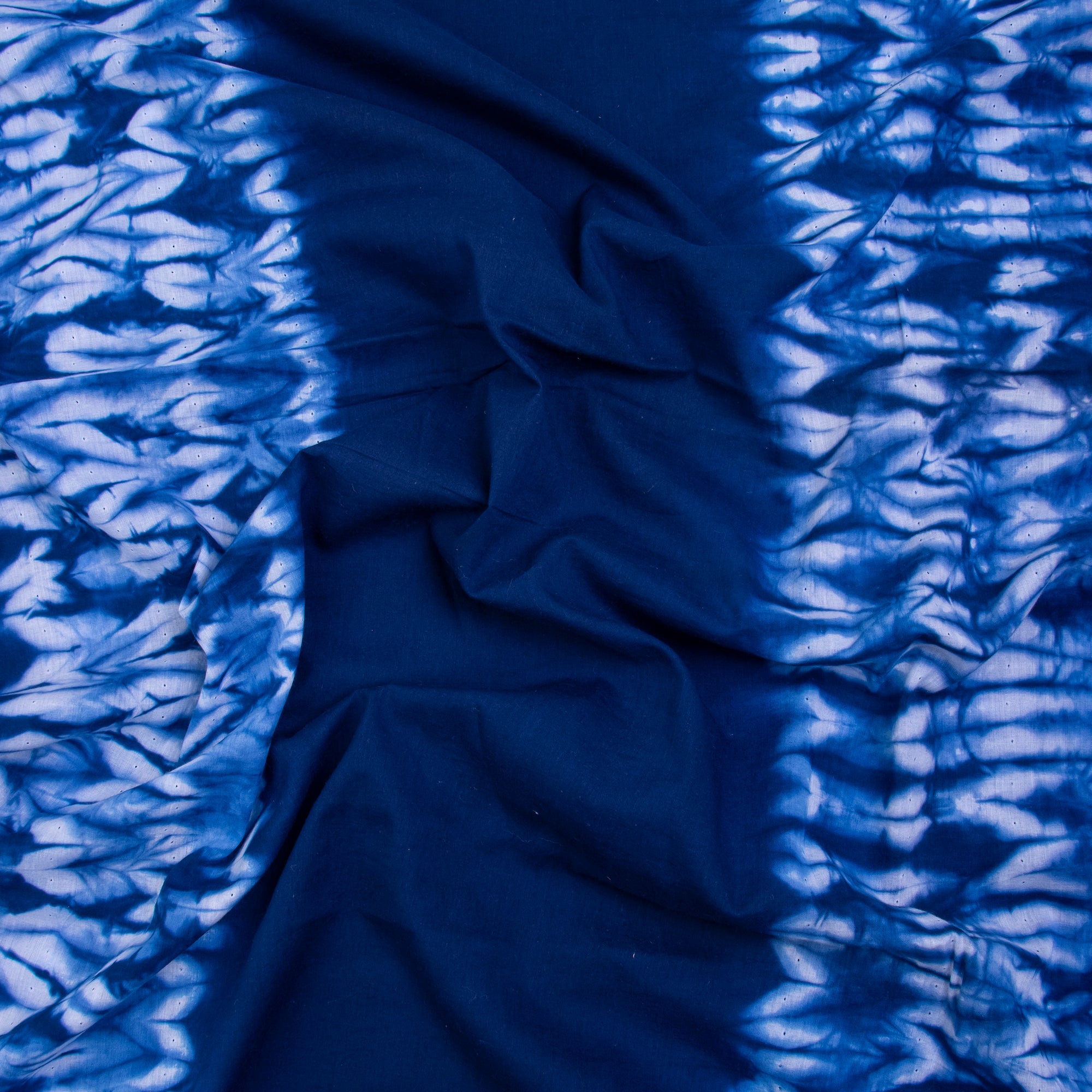 Blue Indian Shibori Tie Dye Fabric