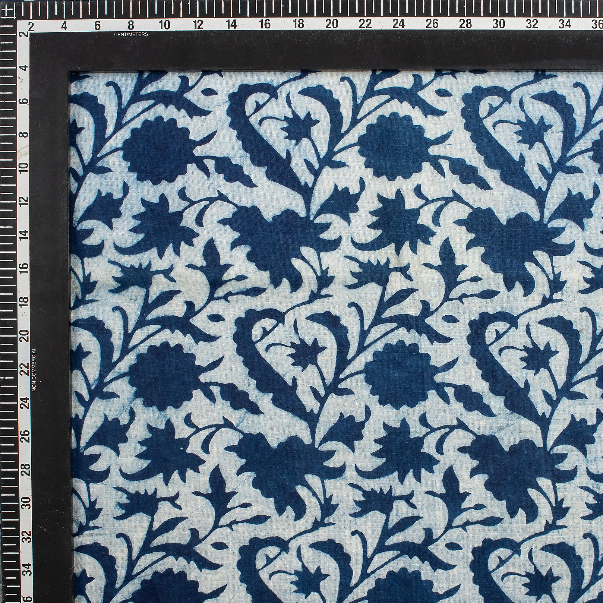 Blue Indigo Hand Block Printed Summer Dress Fabric