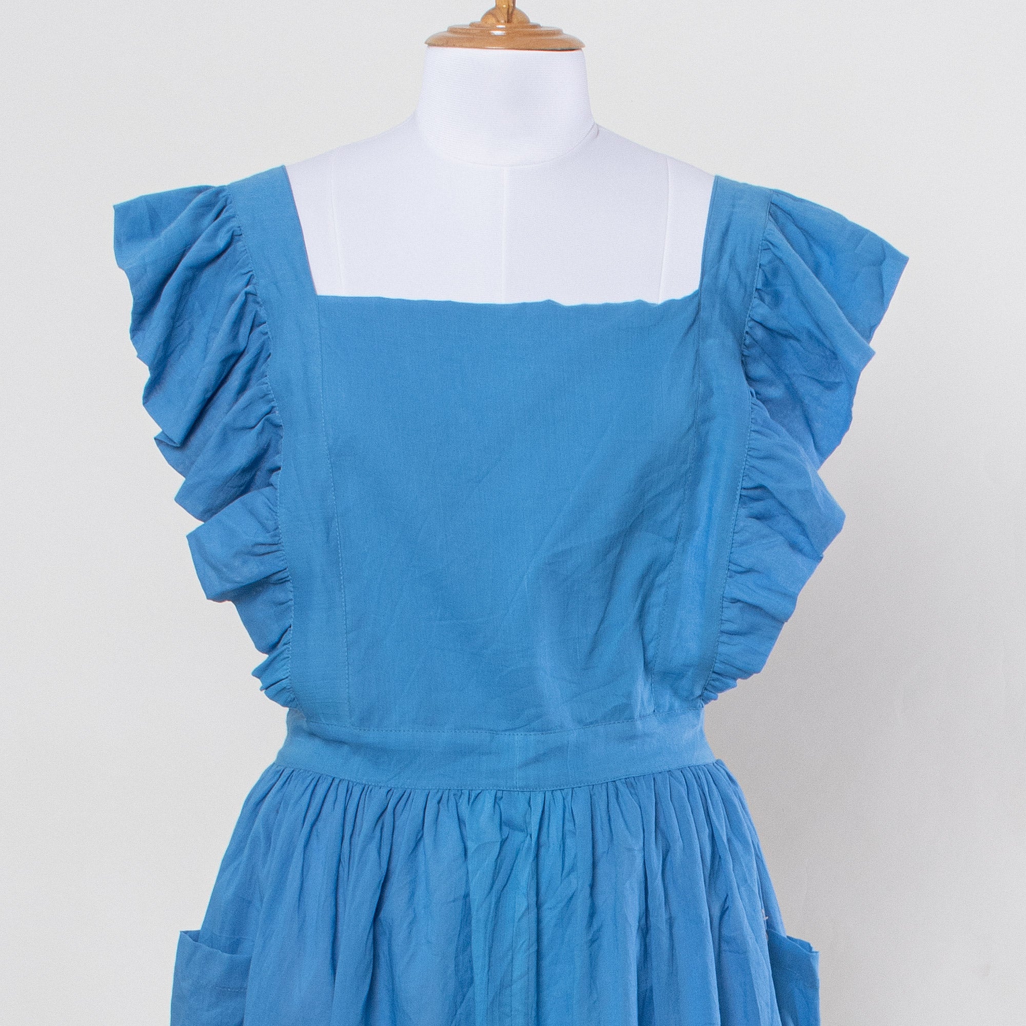 Blue Kitchen & Gardening Organic Cotton Aprons For Womens