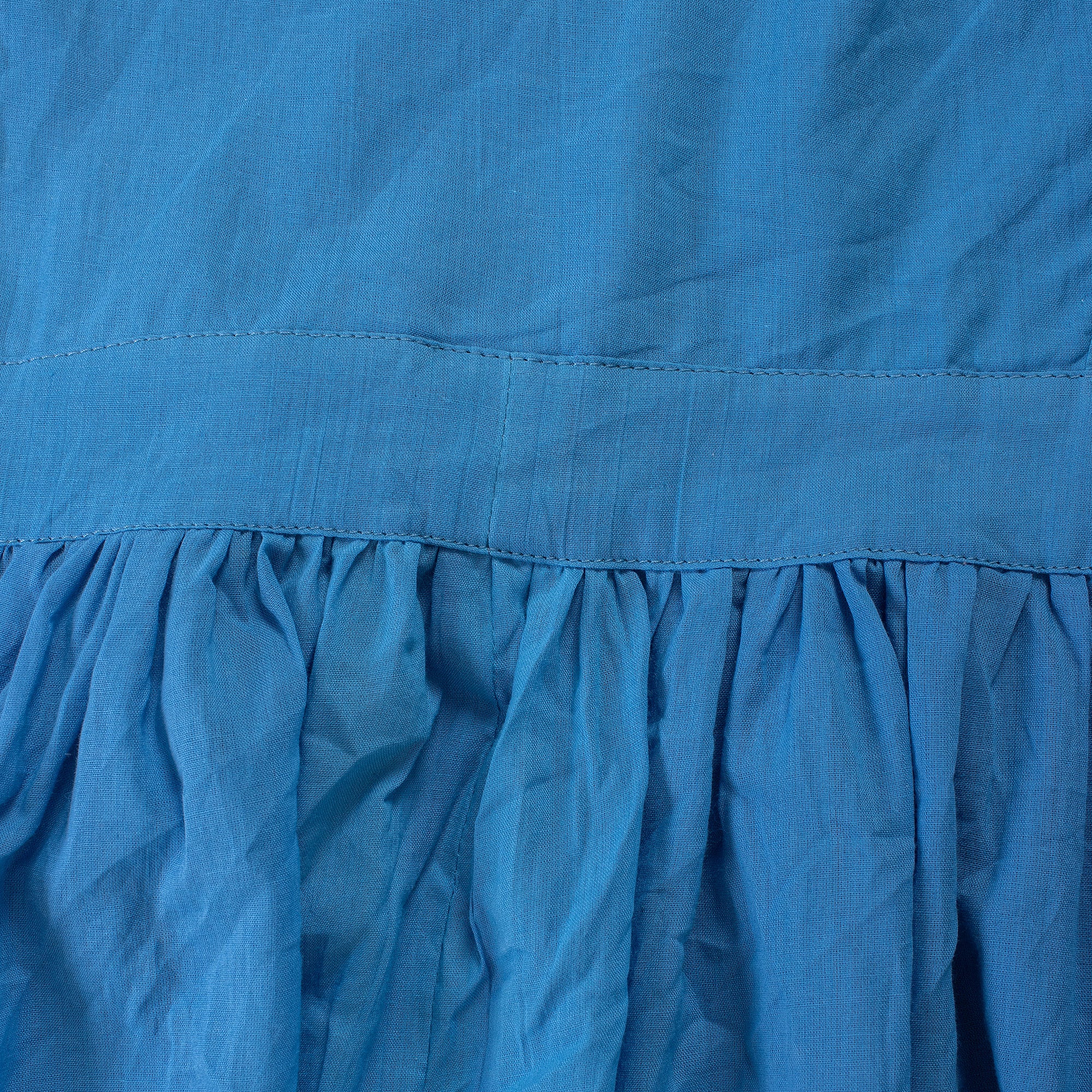 Blue Kitchen & Gardening Organic Cotton Aprons For Womens