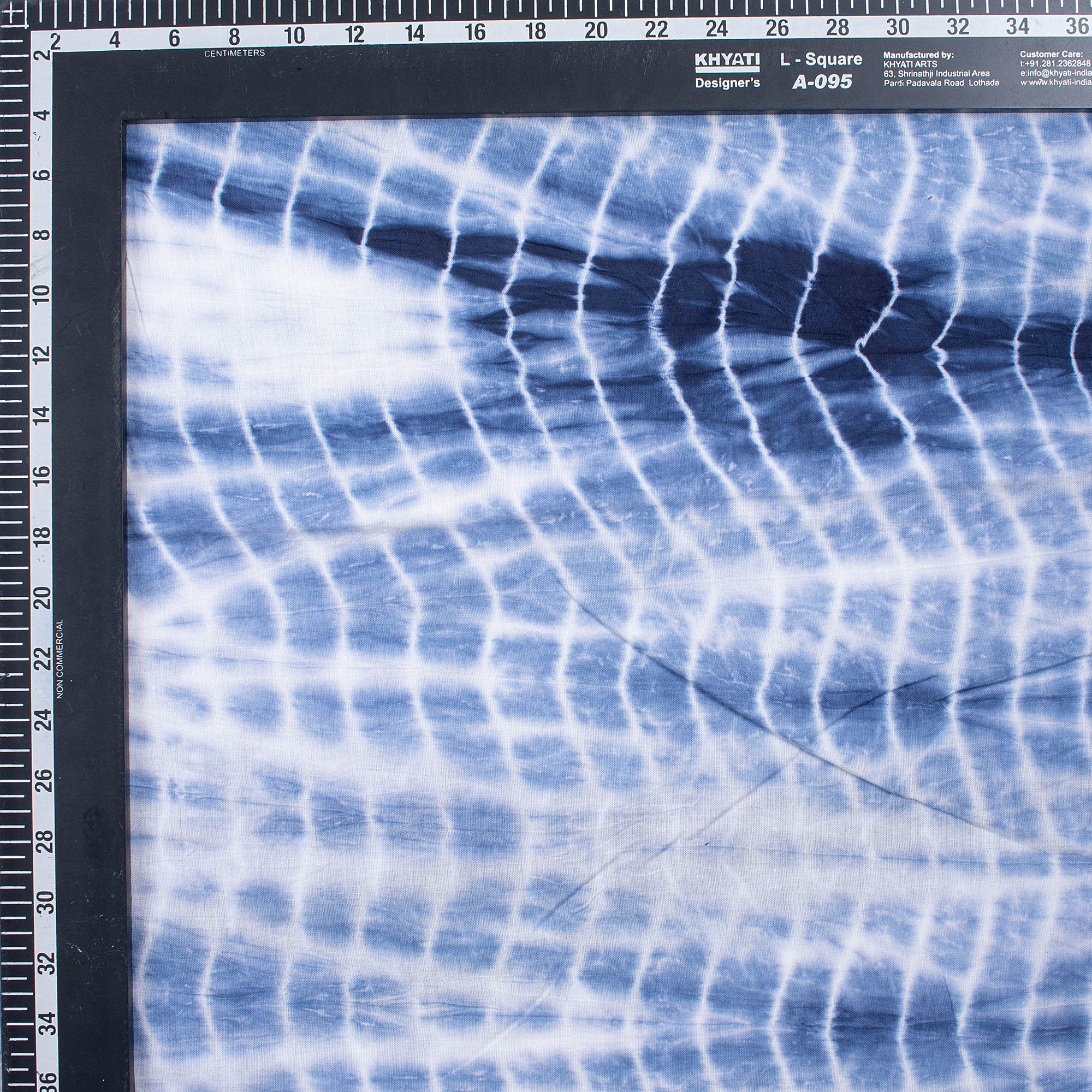 Blue Tie And Dye Sibori Summer Fabric