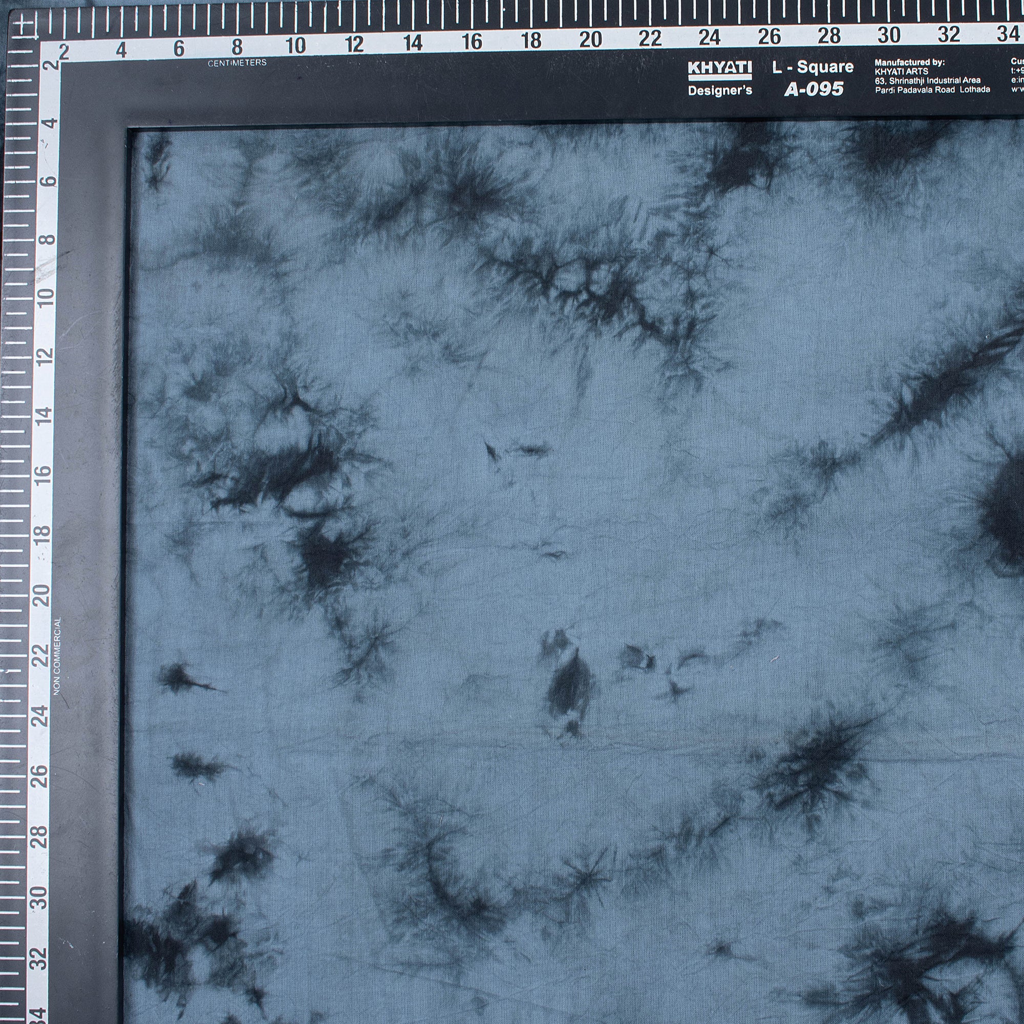 Blue Tie Dye Organic Cotton Shibori Fabric