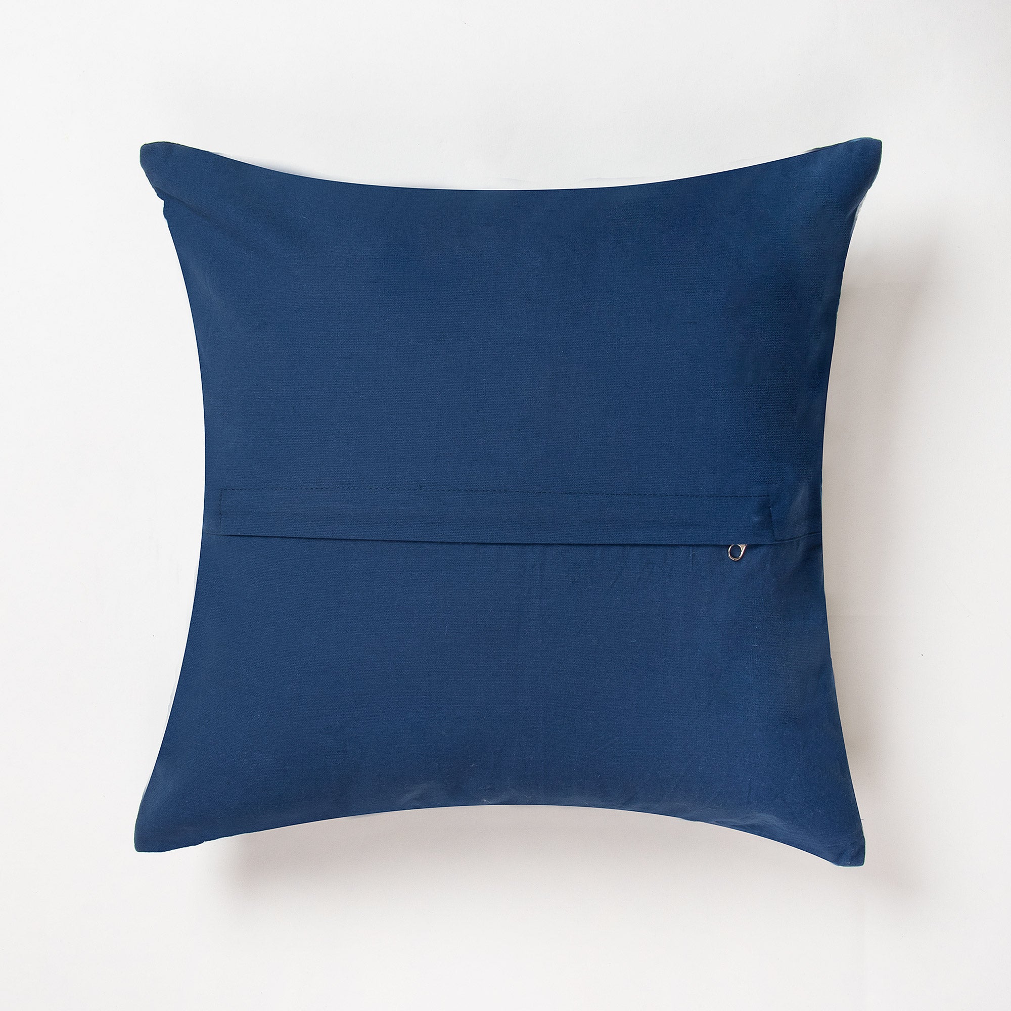 Blue Tie Dyed Cotton Kantha cushion Cover