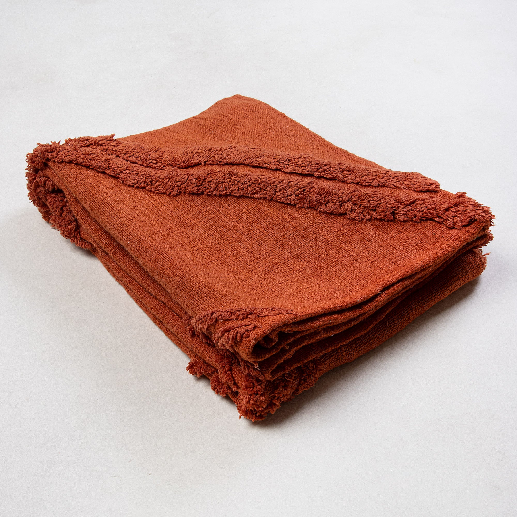 Brown Solid Hand Dyed Soft Throw Blanket for Couch, Beds