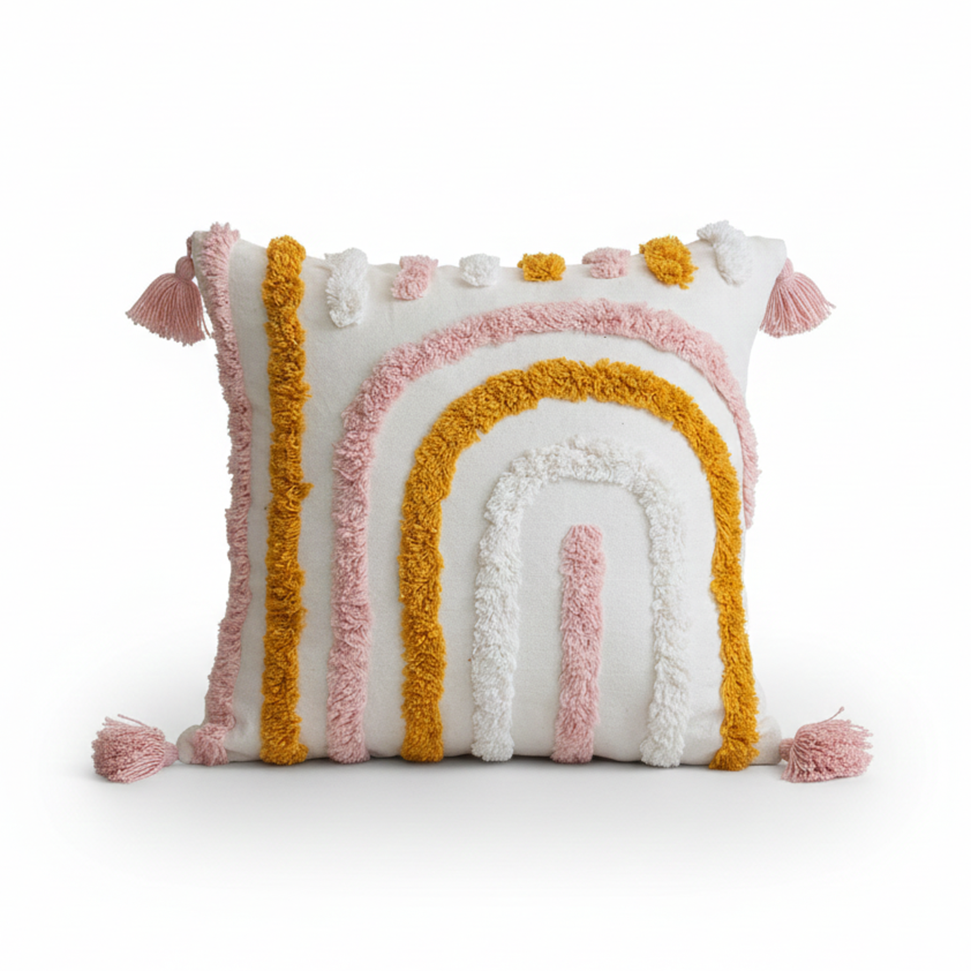 Curve Pattern Tufted Cushion Pillows Cover