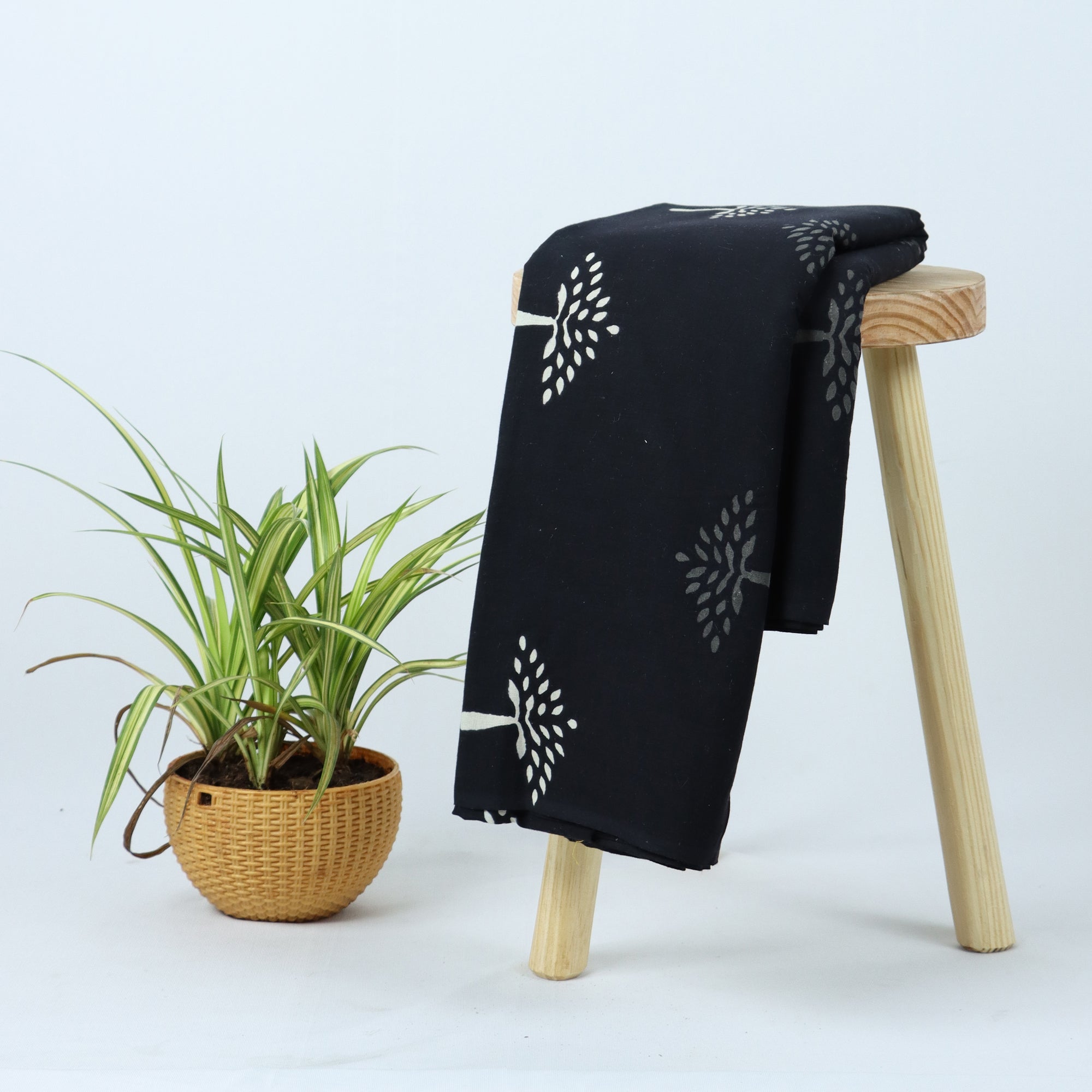 Cotton Black and White Fabric