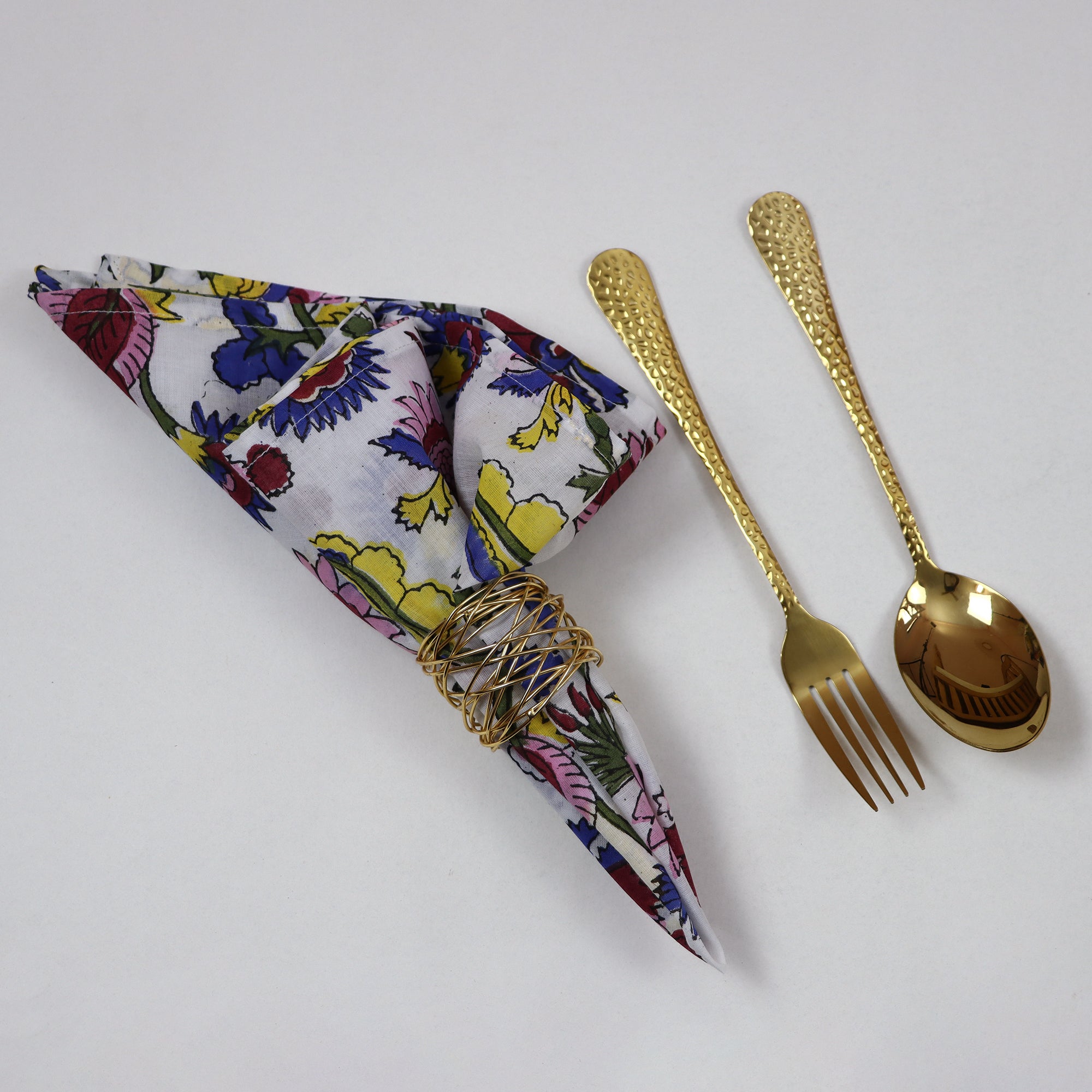 Cotton Hand Block Printed Dining Table Napkins