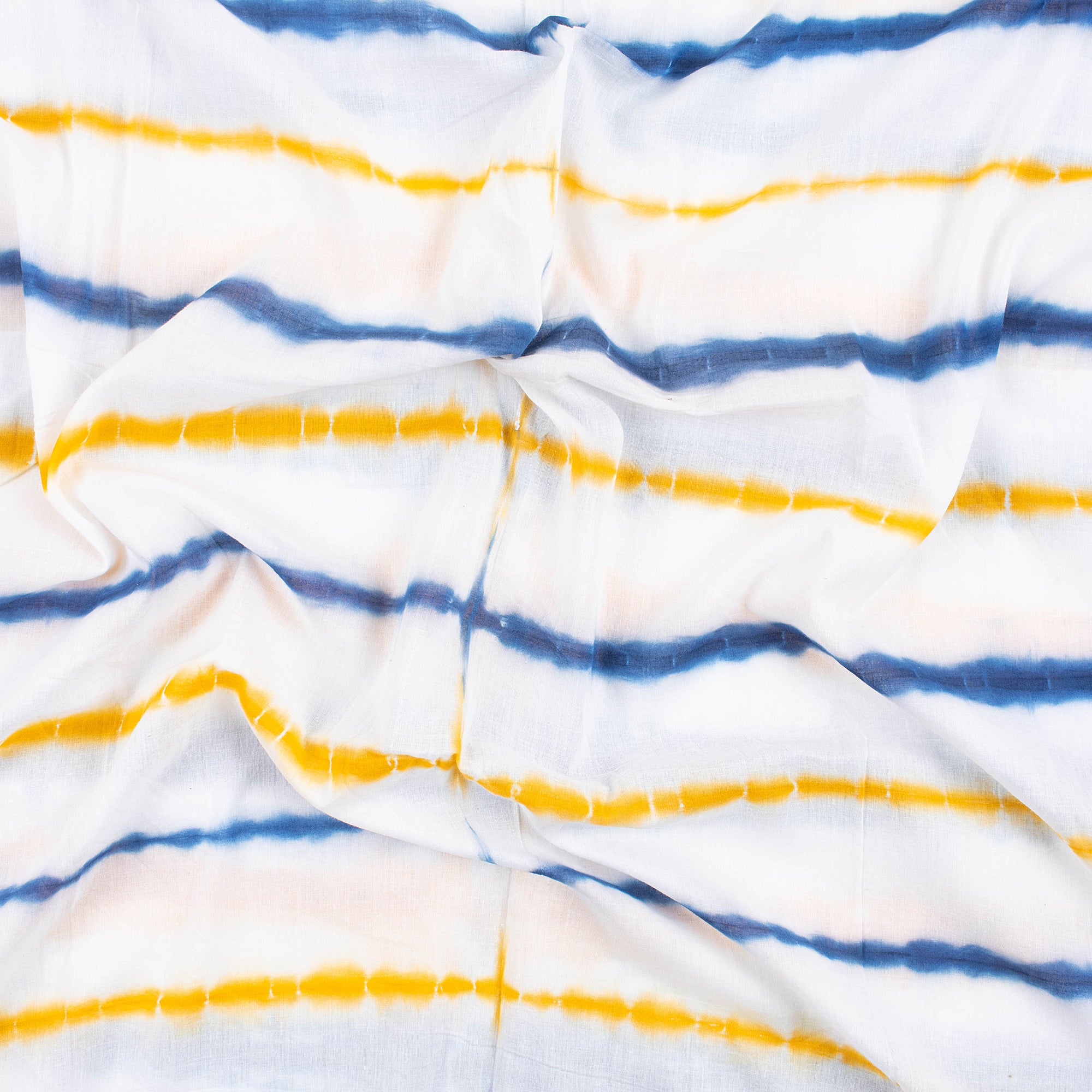 Cotton Handmade Shibori Tie Dye Fabric