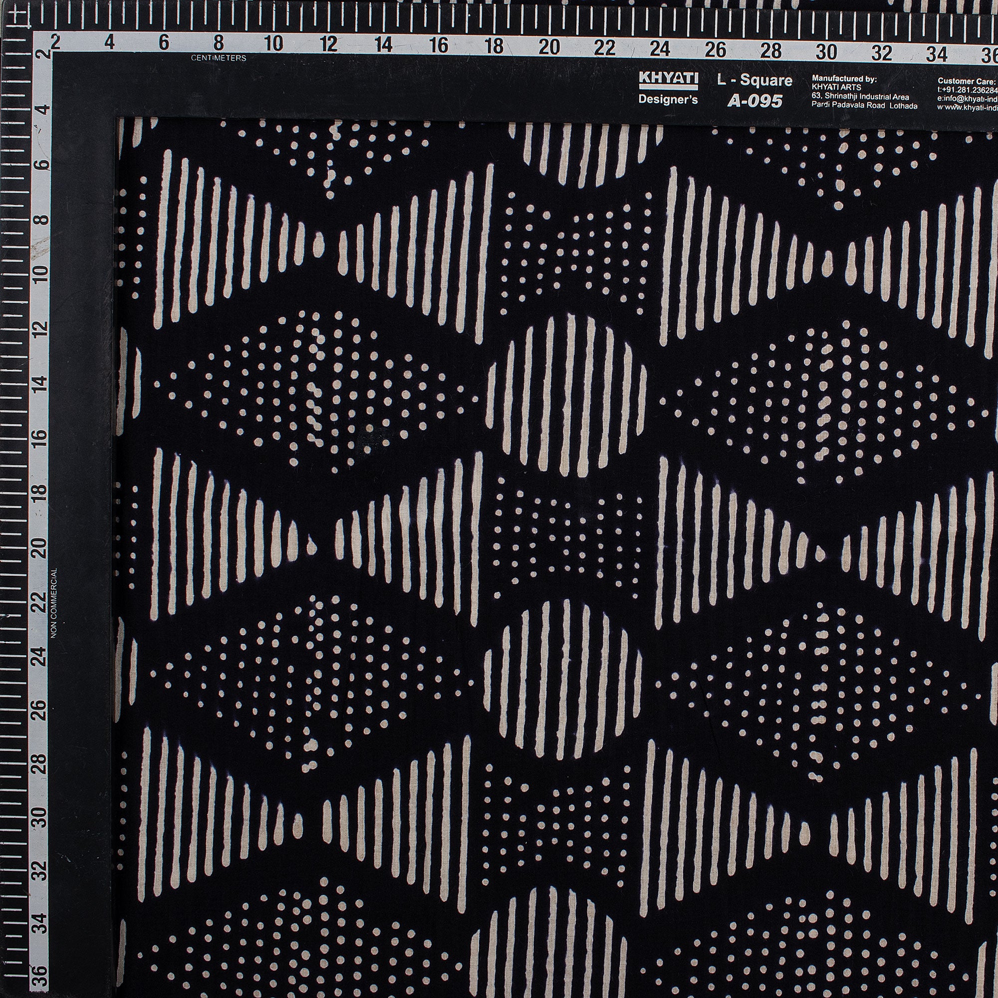 Cotton Printed Black and White Fabric