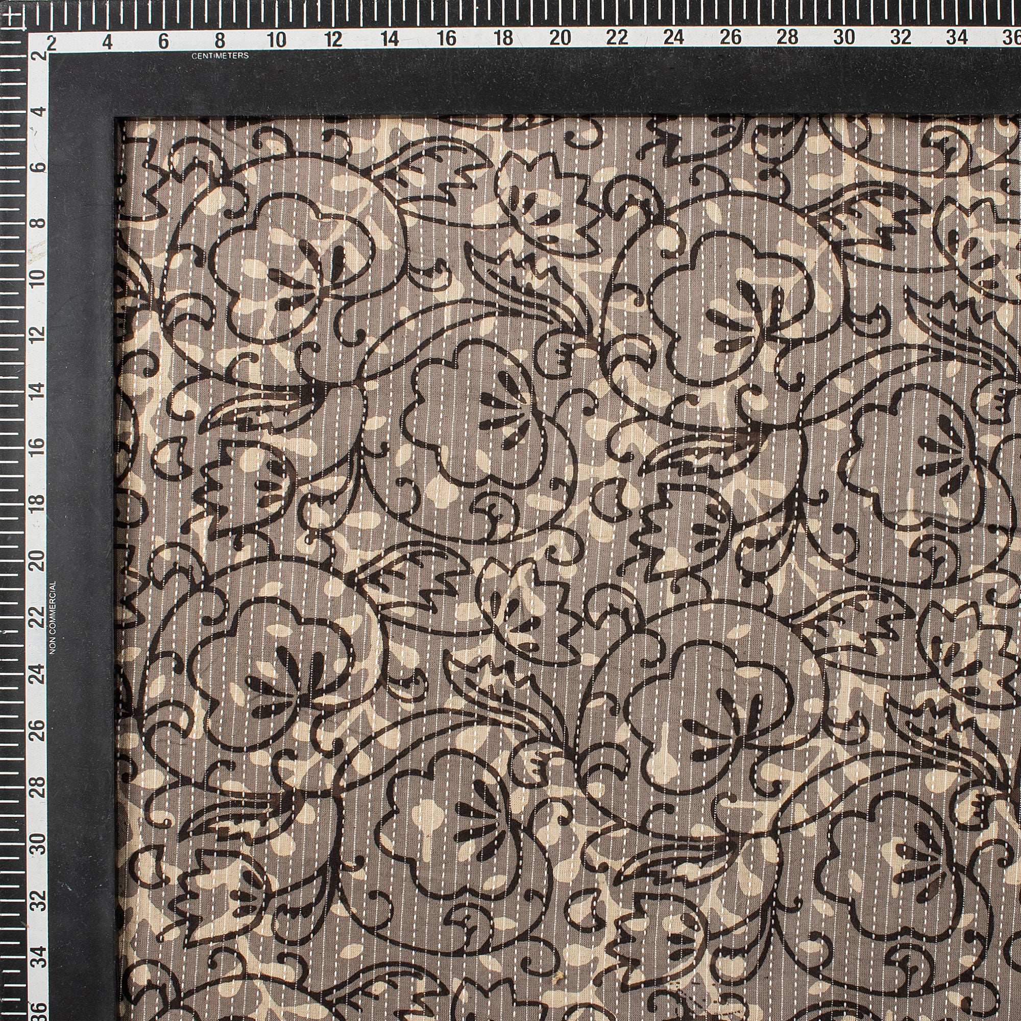 Dabu Block Printed Organic Cotton Natural Kantha Fabric