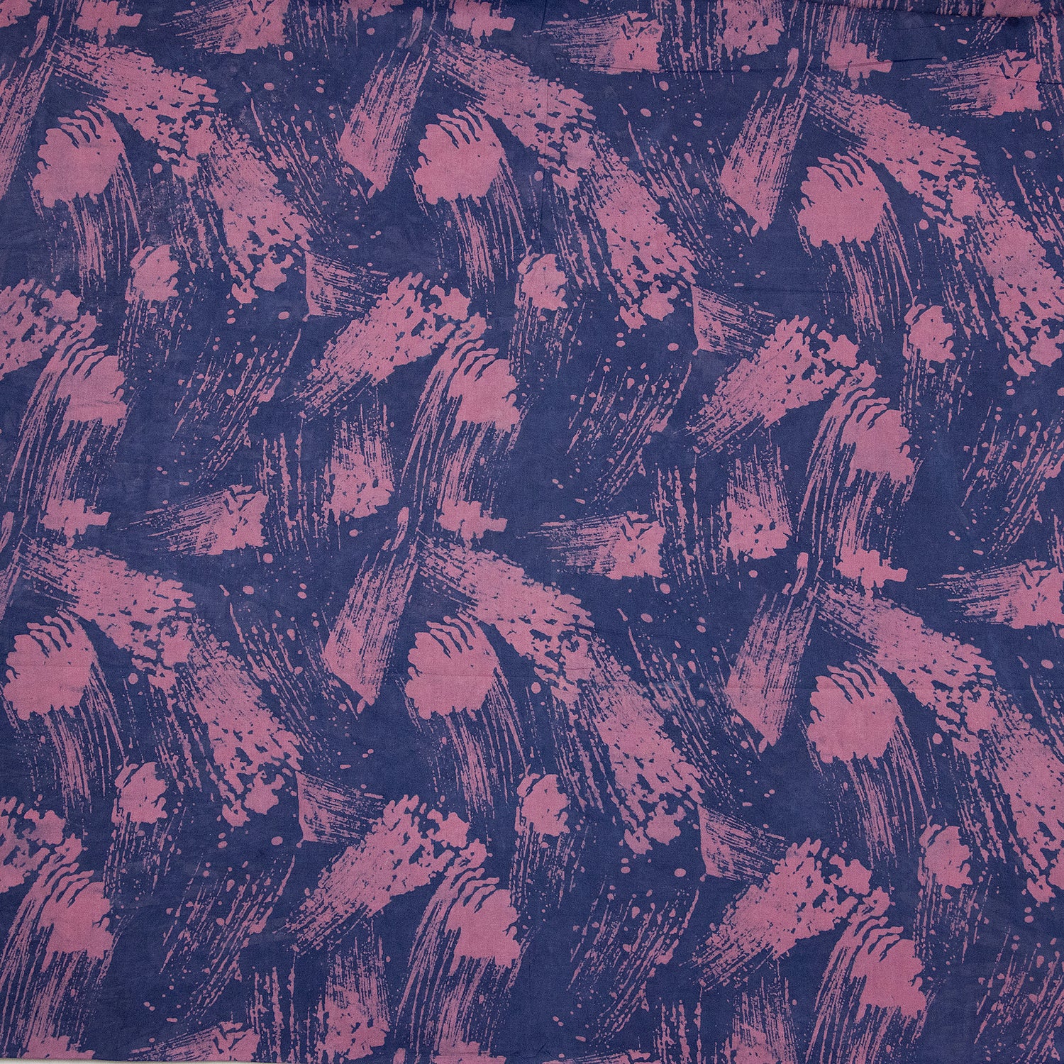 Dabu Dark Purple Hand Block Print Fabric