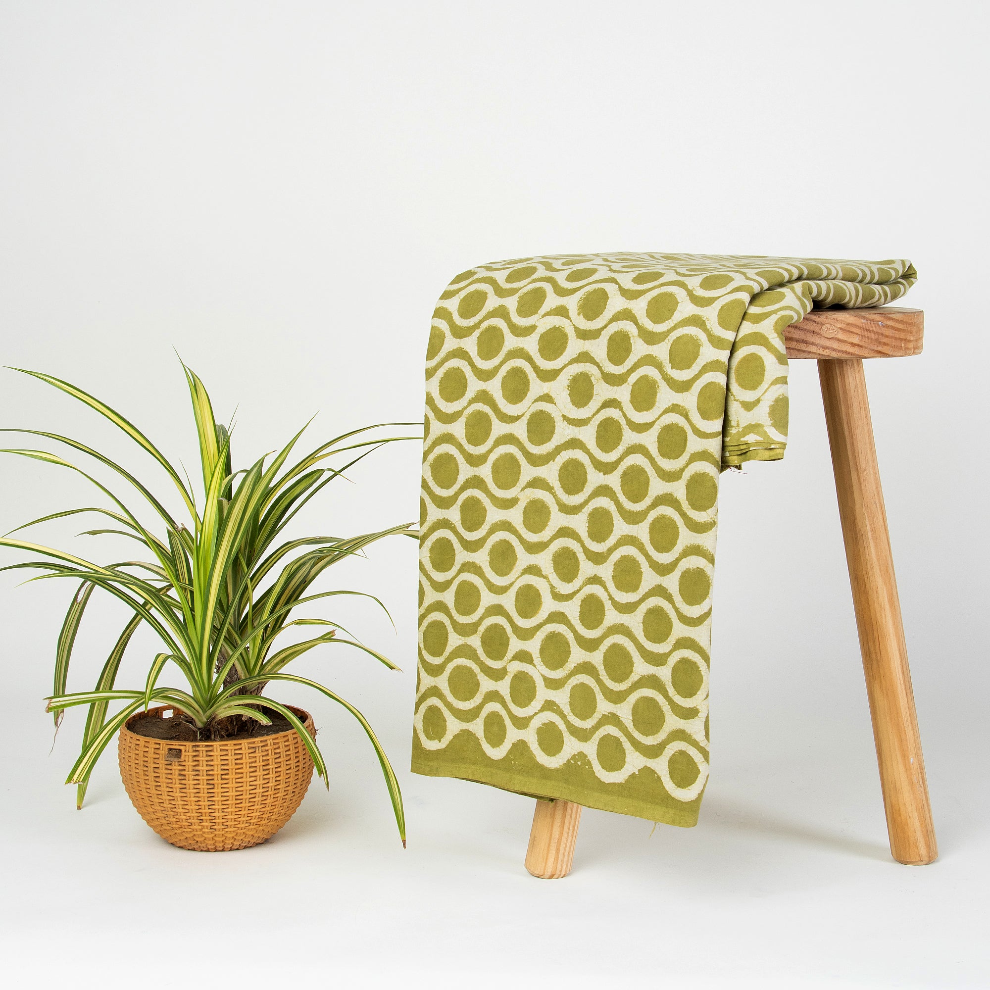 Dabu Hand Block Print Cotton Fabric