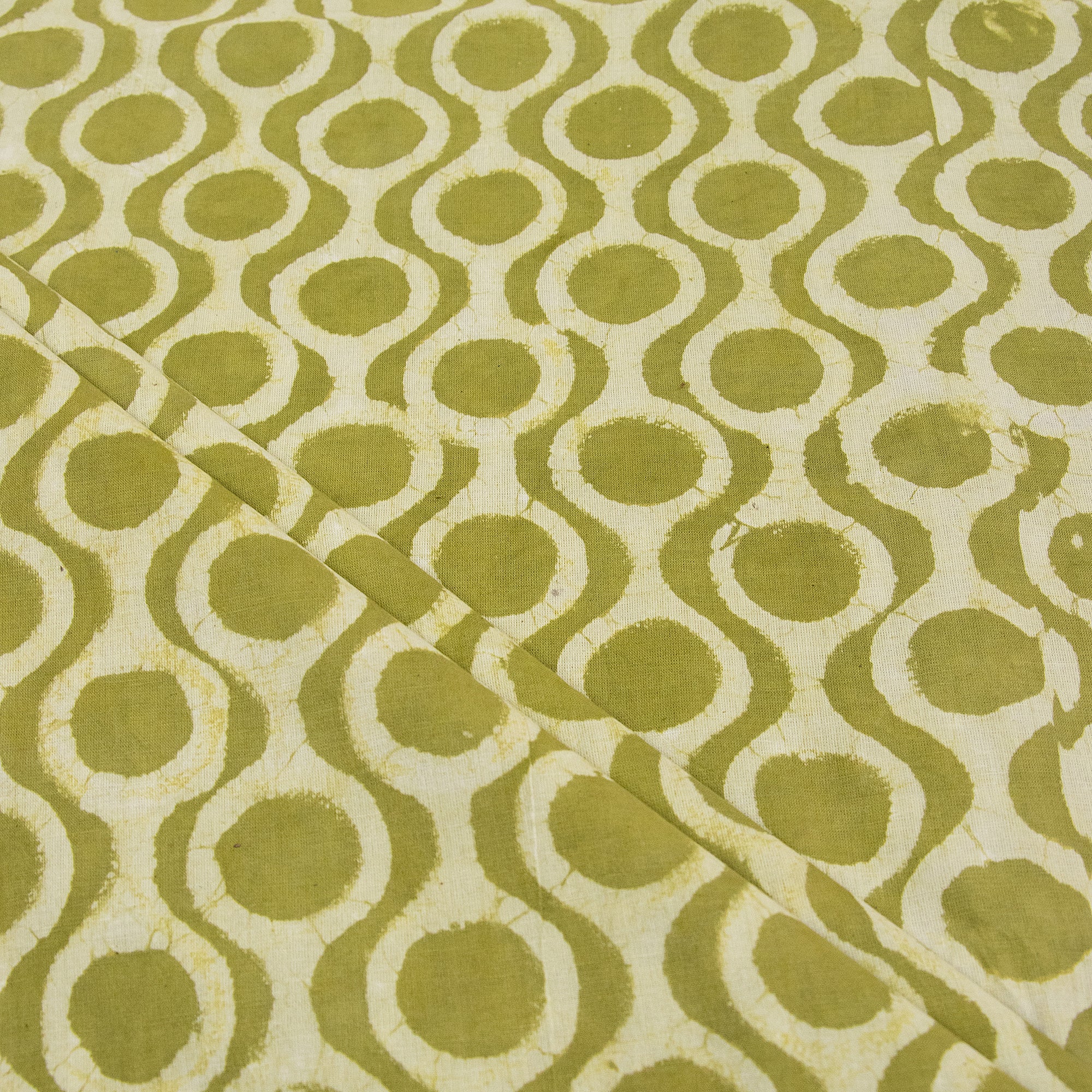 Dabu Hand Block Print Cotton Fabric