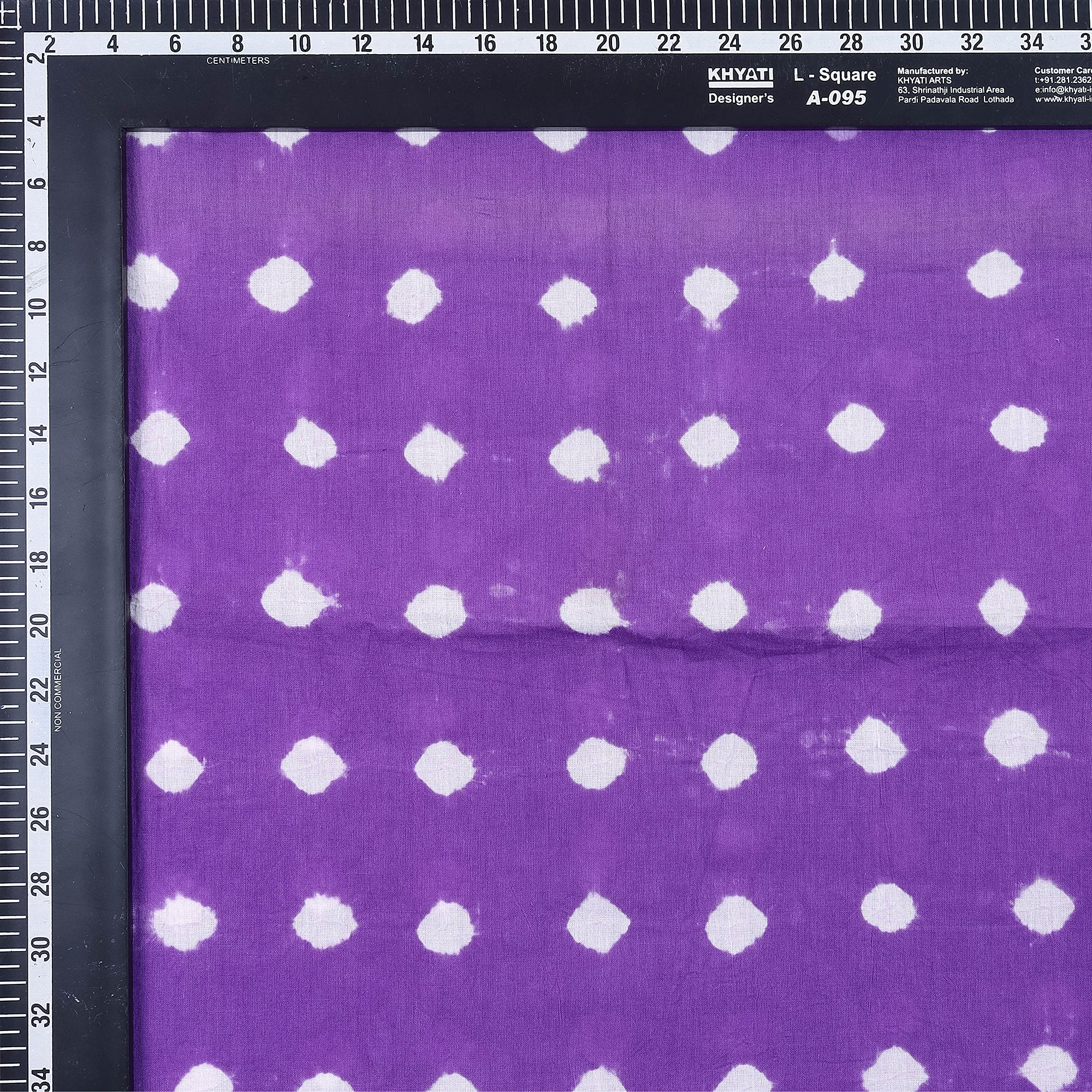 Dark Purple Pure Cotton Tie Dye Shibori Fabric