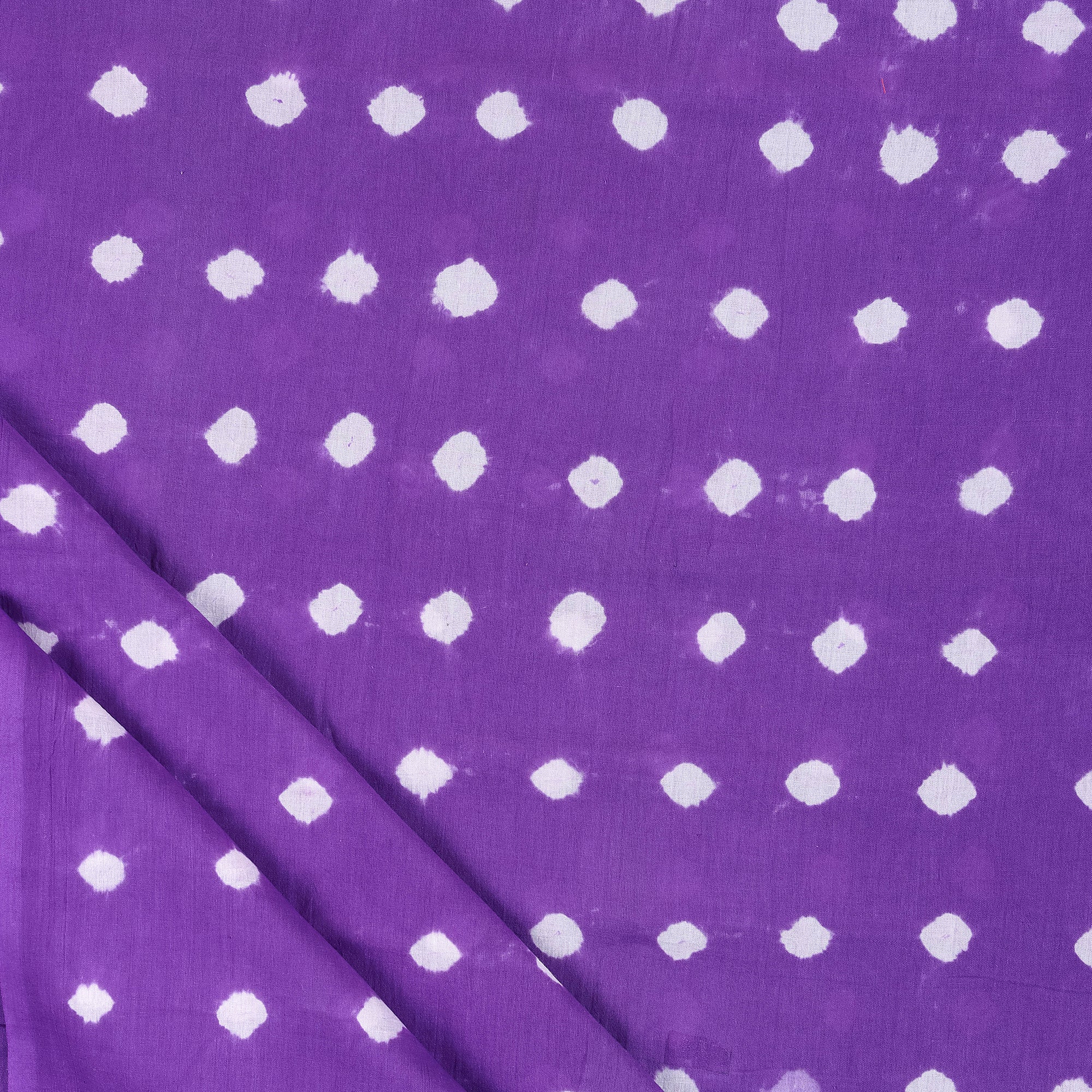 Dark Purple Pure Cotton Tie Dye Shibori Fabric