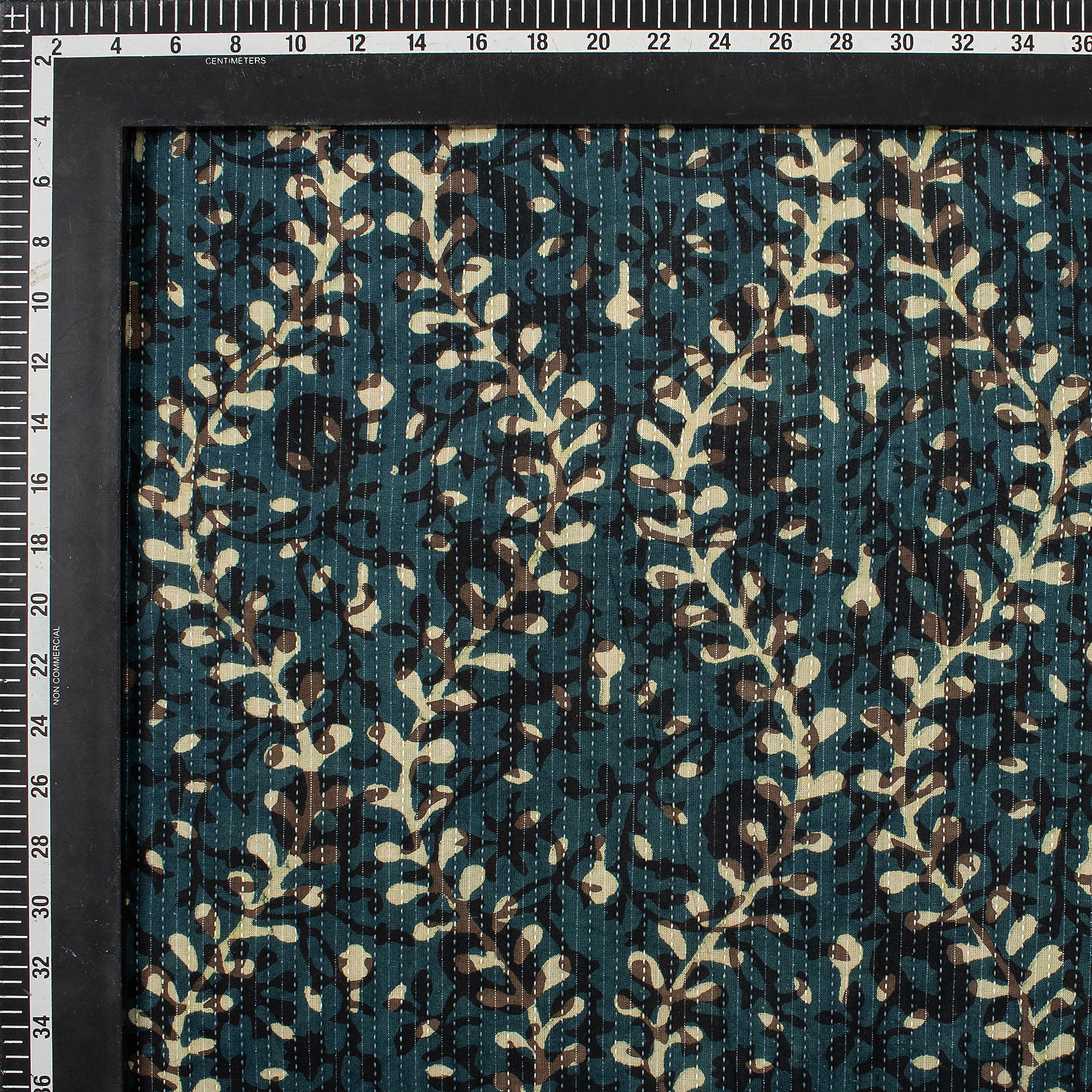 Designer Printed Pure Cotton Dabu Kantha Fabric