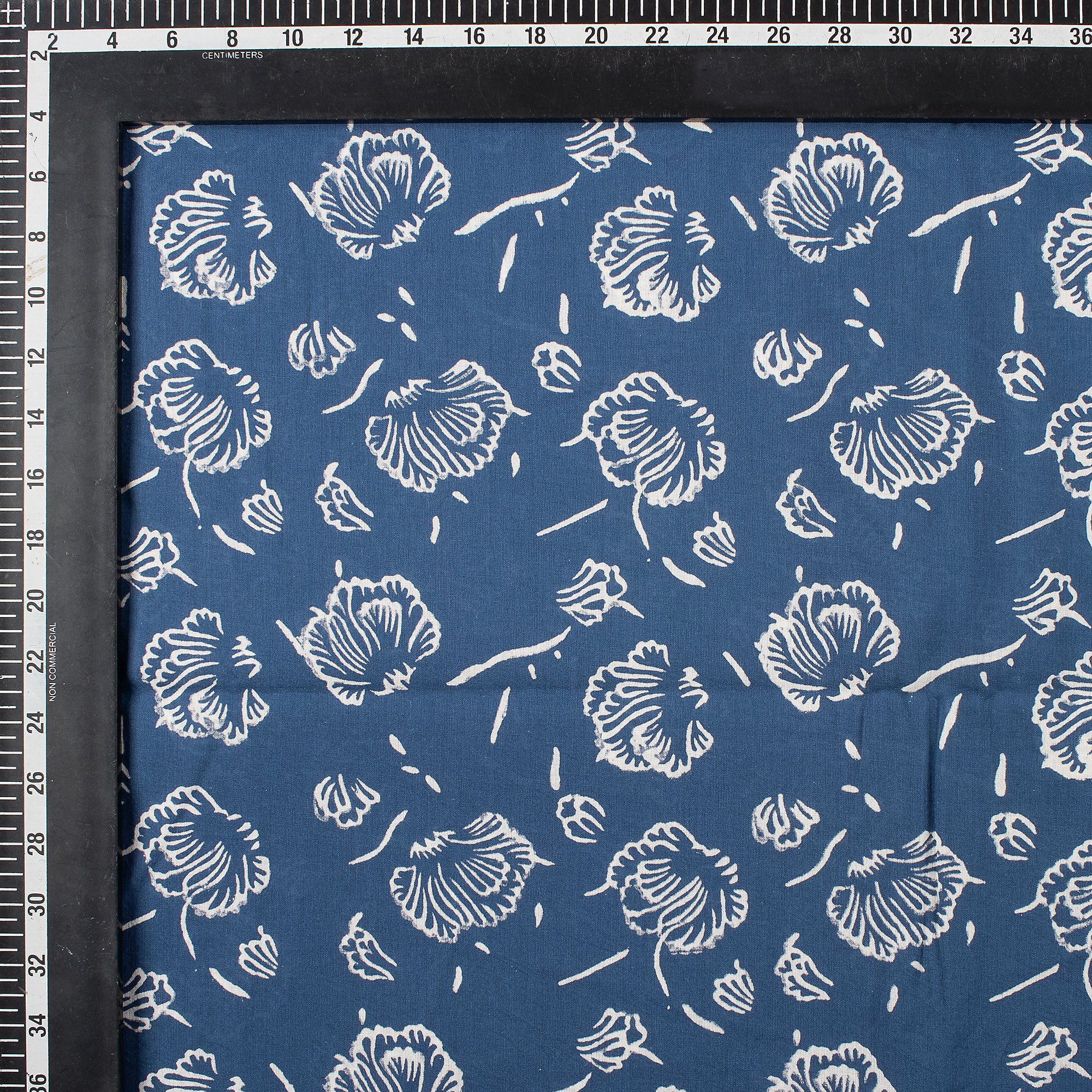 Discharge Hand Block Printed Pure Cotton Fabric