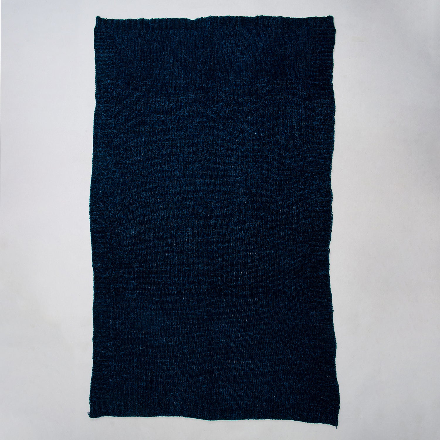 Eco Friendly Blue Knitted Natural Throw Blanket