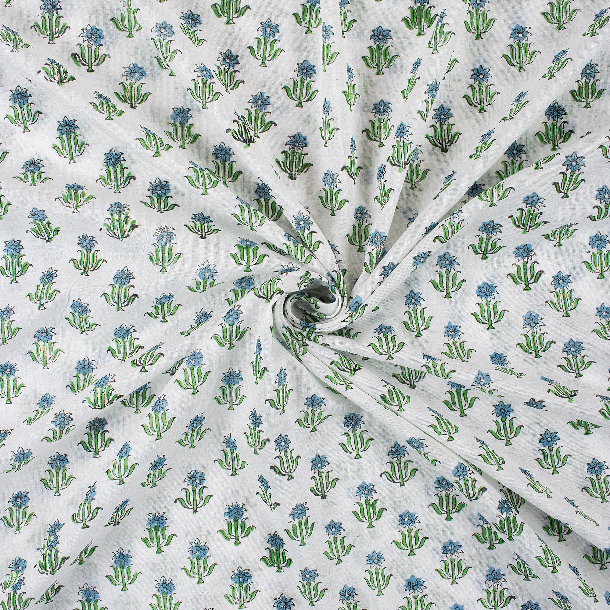 Eco Friendly Indian Block Printed Cotton Cloth Fabric