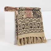 Floral Hand Block Printed Cotton Sofa Throw Blankets